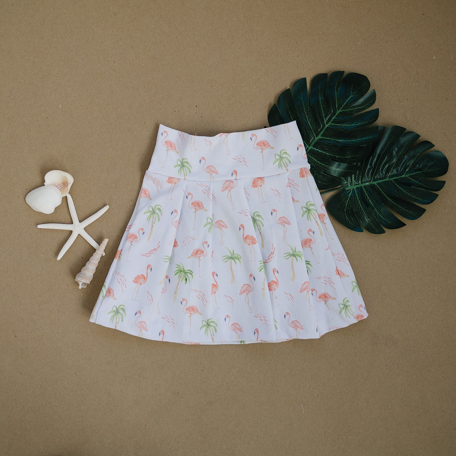 Peach Flamingo Skirt (Matching) Skirt doodle & jack