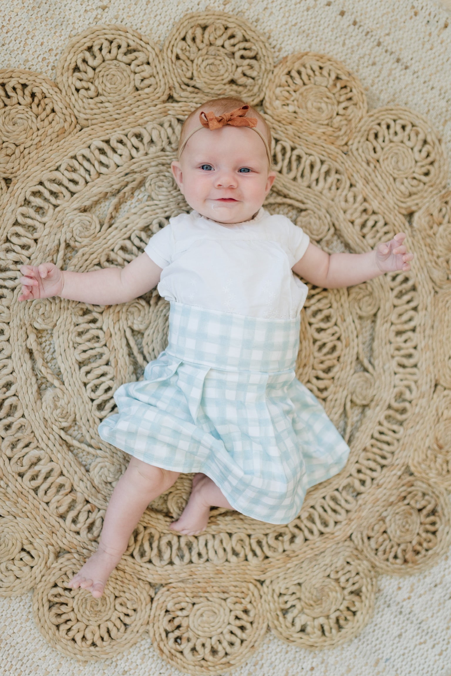 steel gingham skirt (matching waist) Skirt doodle & jack
