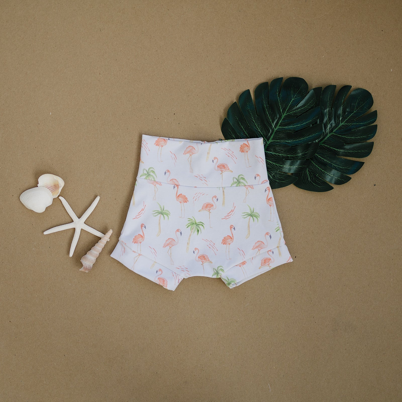 Peach Flamingo Shorties (Matching) Shorties doodle & jack