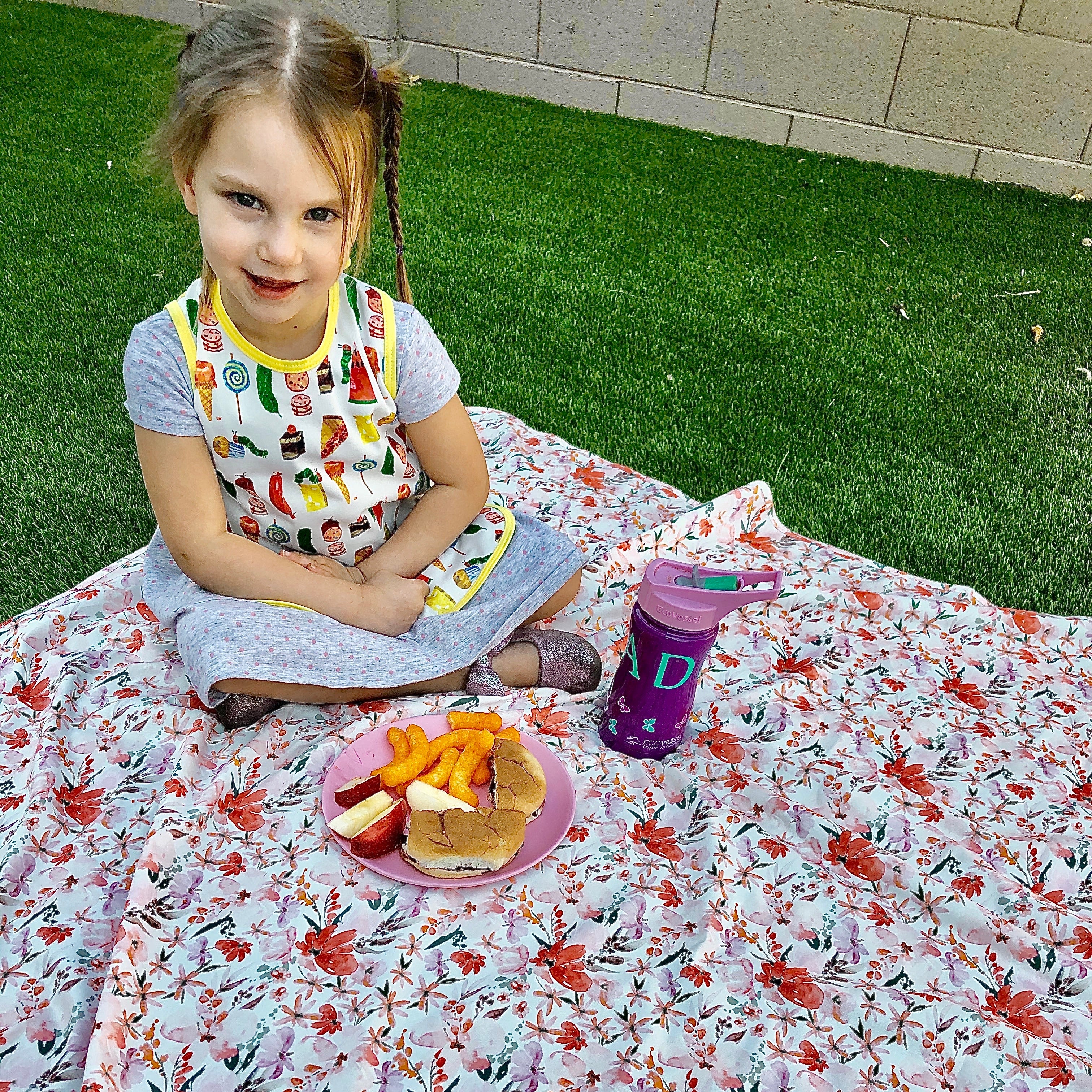 Peachy Dreams Splash Mat - A Waterproof Catch-All for Highchair Spills