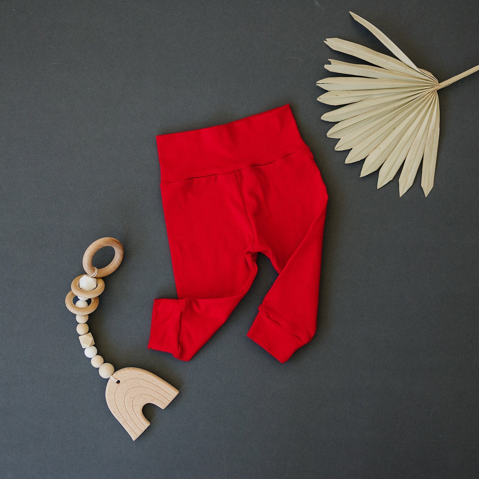 solid true red leggings Leggings doodle & jack