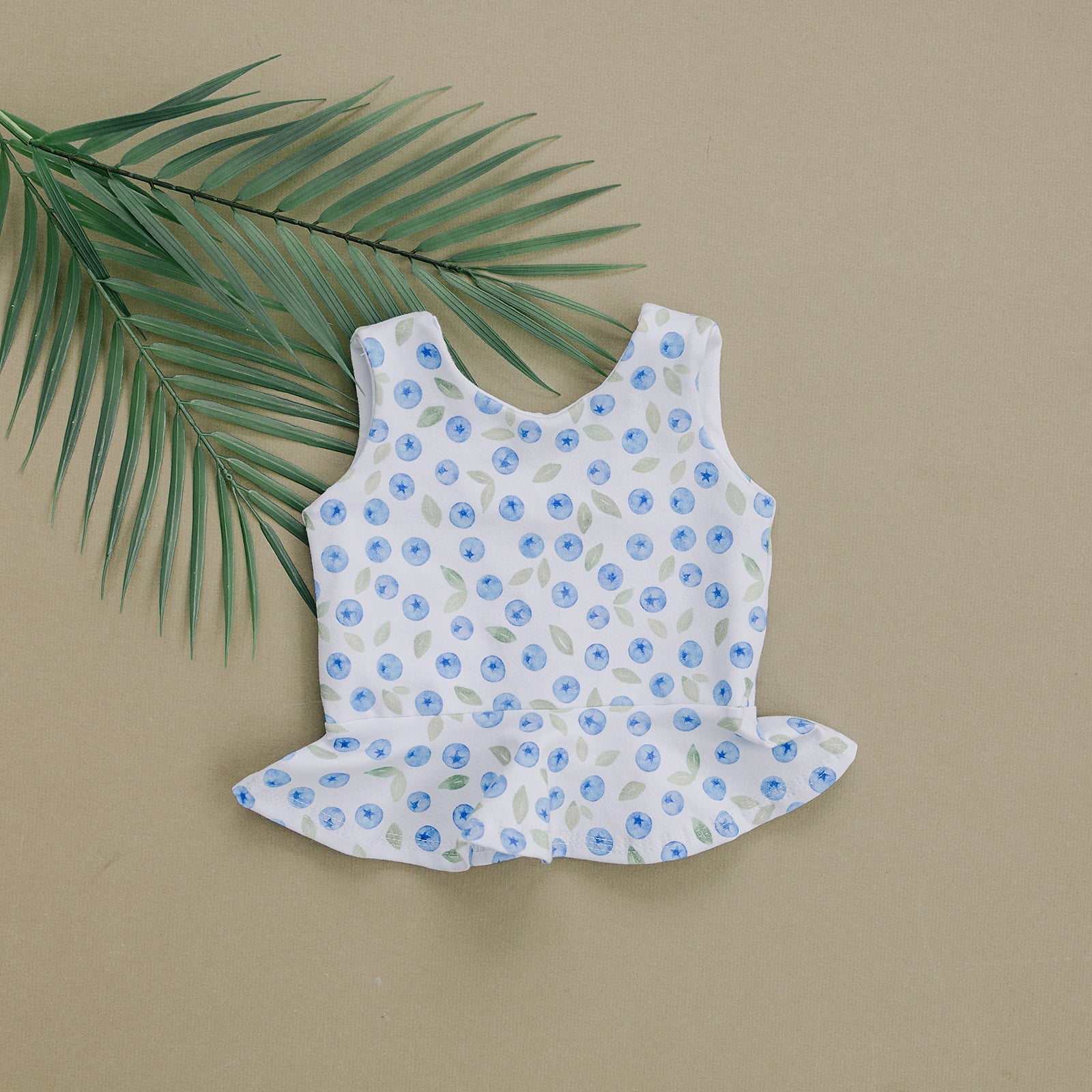 Blueberry Peplum Top Tops doodle & jack