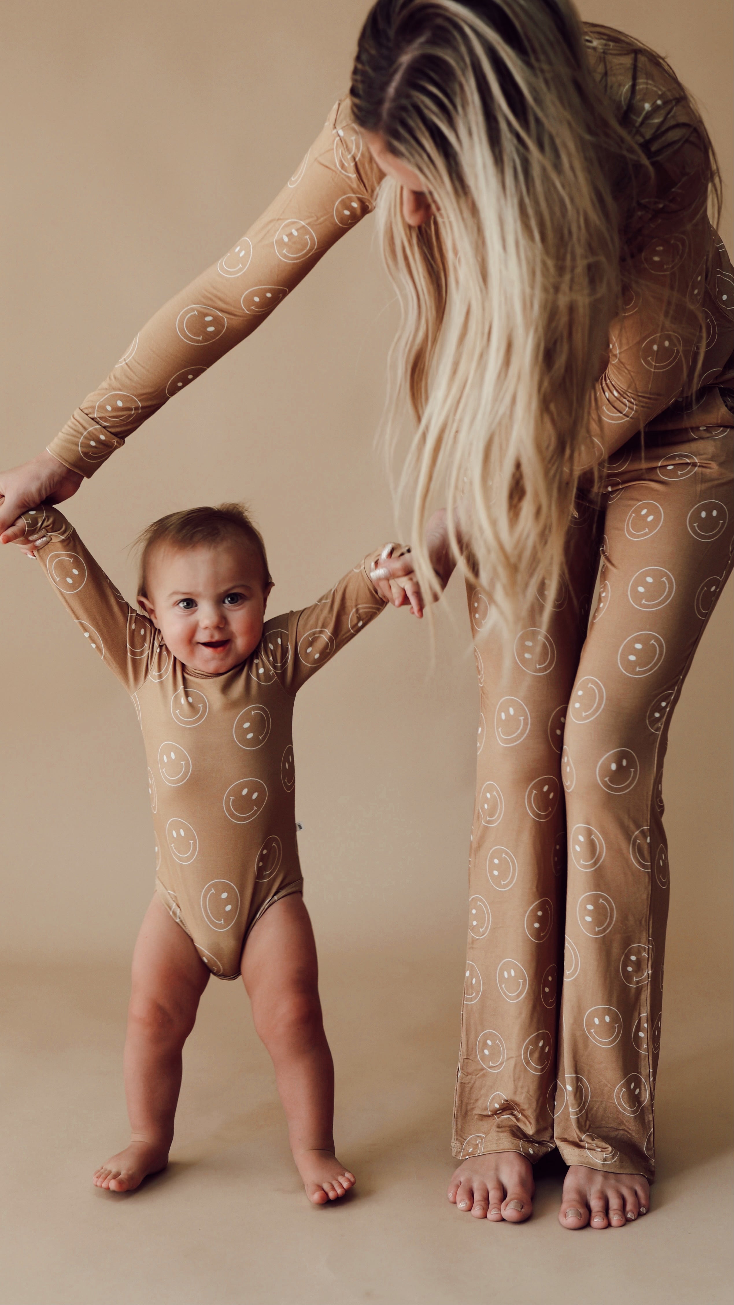 Women's Bamboo Pajamas | Just Smile Tan