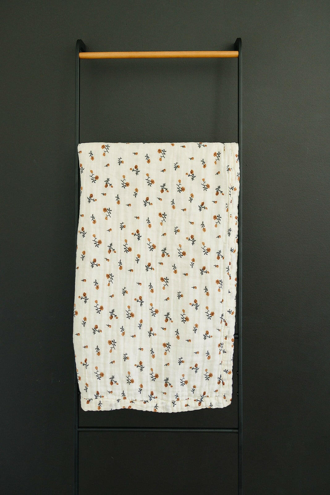 Cream Floral Muslin Quilt Mebie Baby