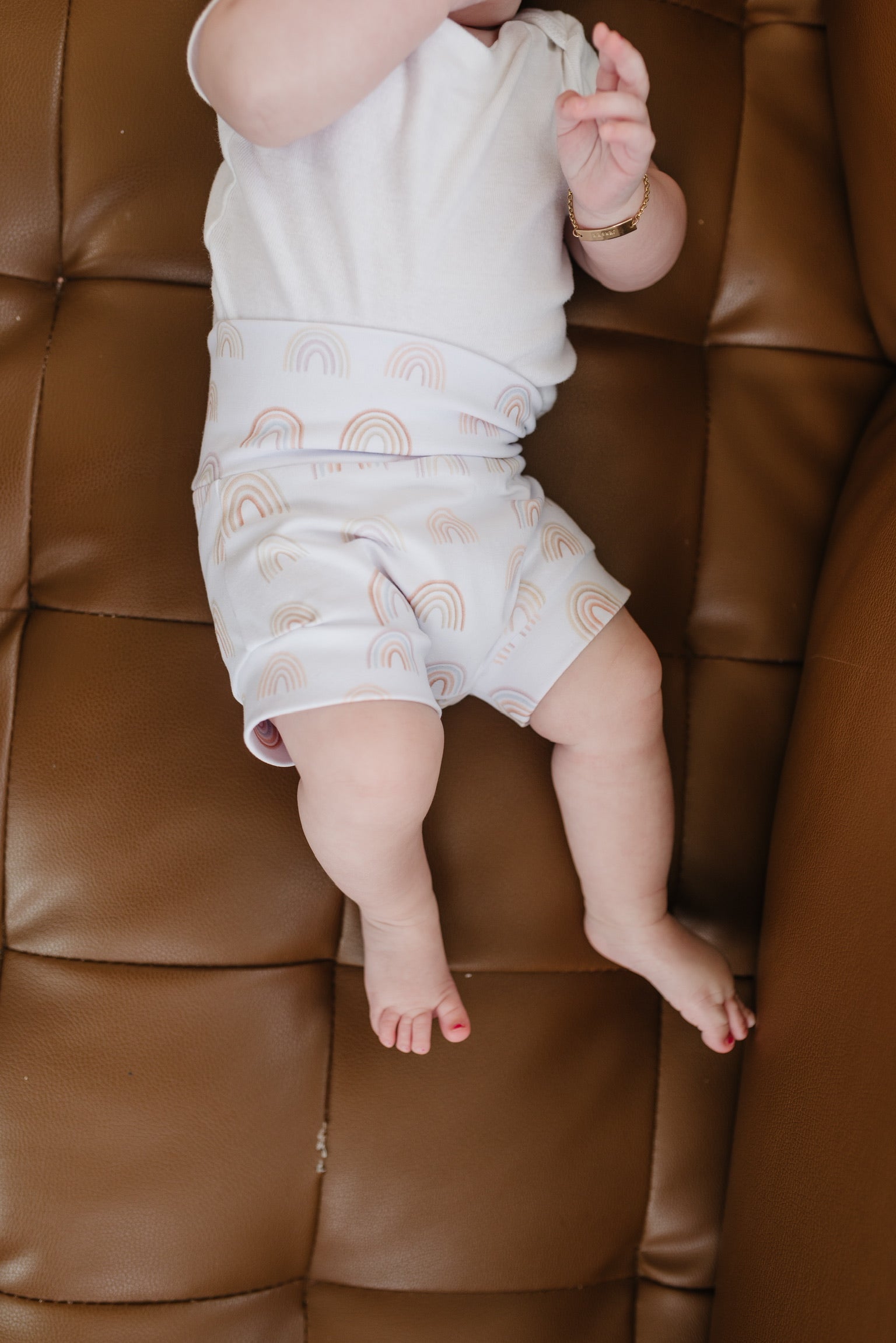 Neutral Rainbow Shorties (Matching) Shorties doodle & jack