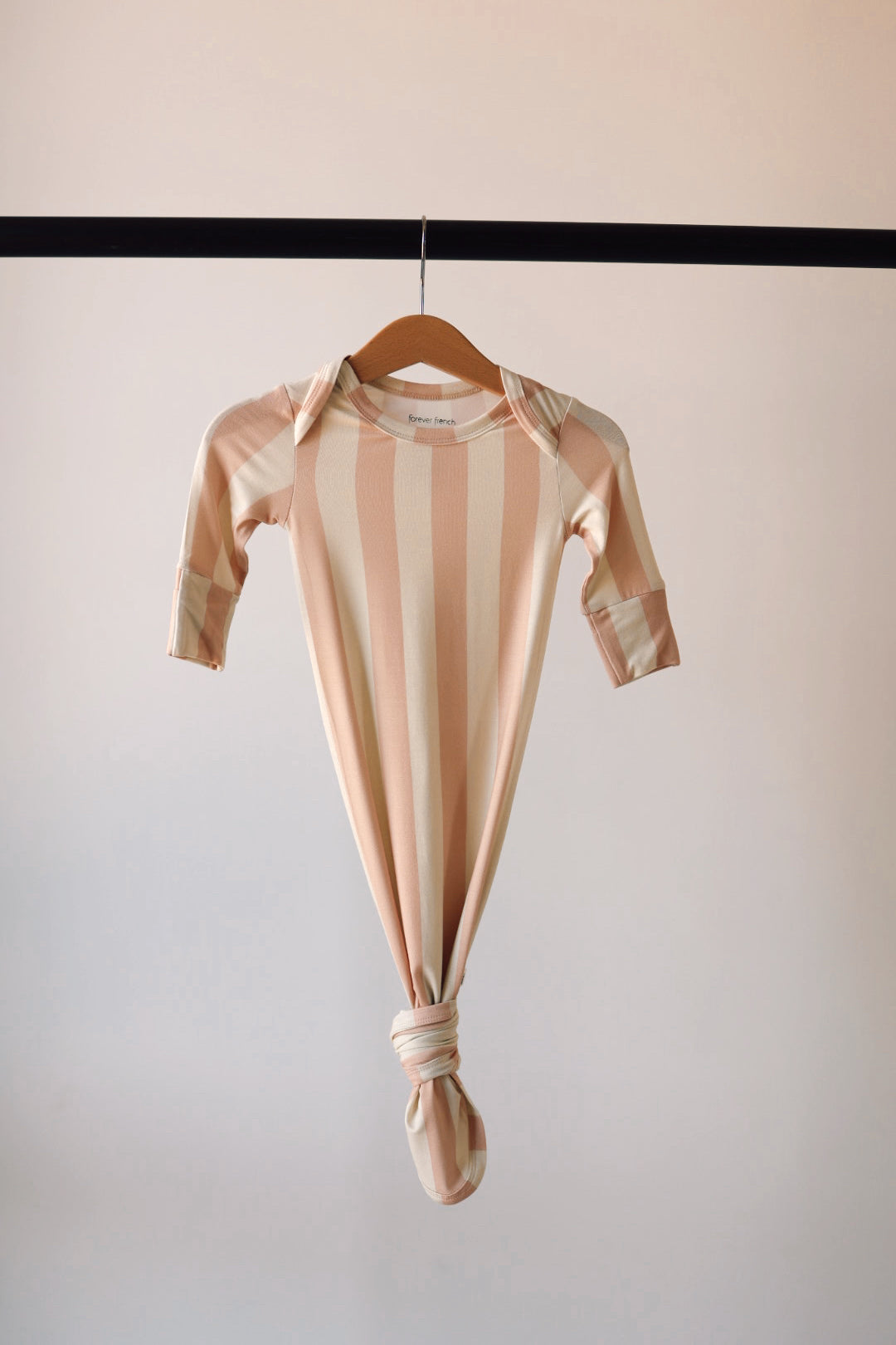 Bamboo Knotted Gown | Candy Stripe forever french baby