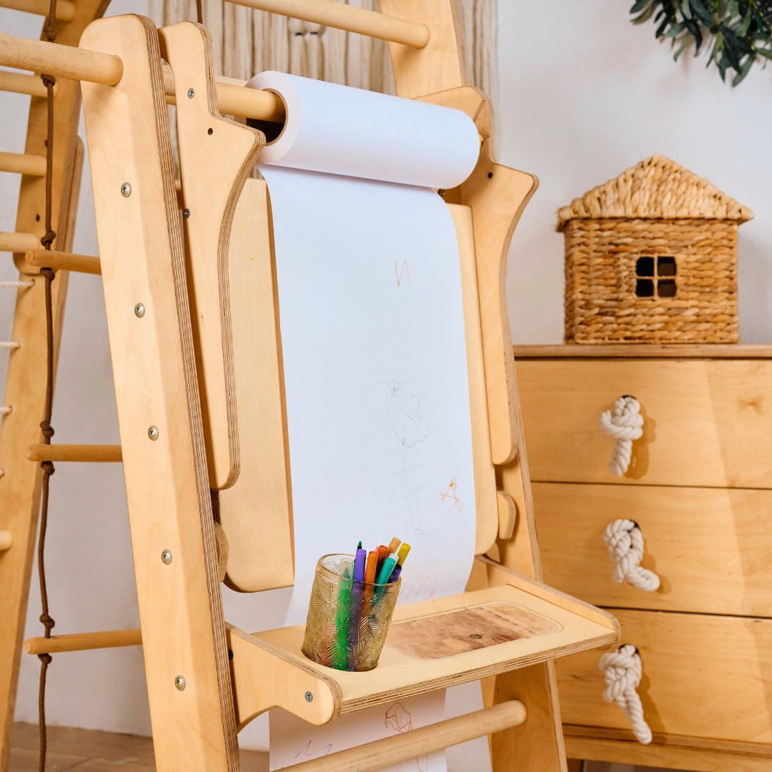 Indoor Playground for Toddlers - 7in1 Playground + Swings Set + Slide Board + Art Set 7in1 Playsets Goodevas