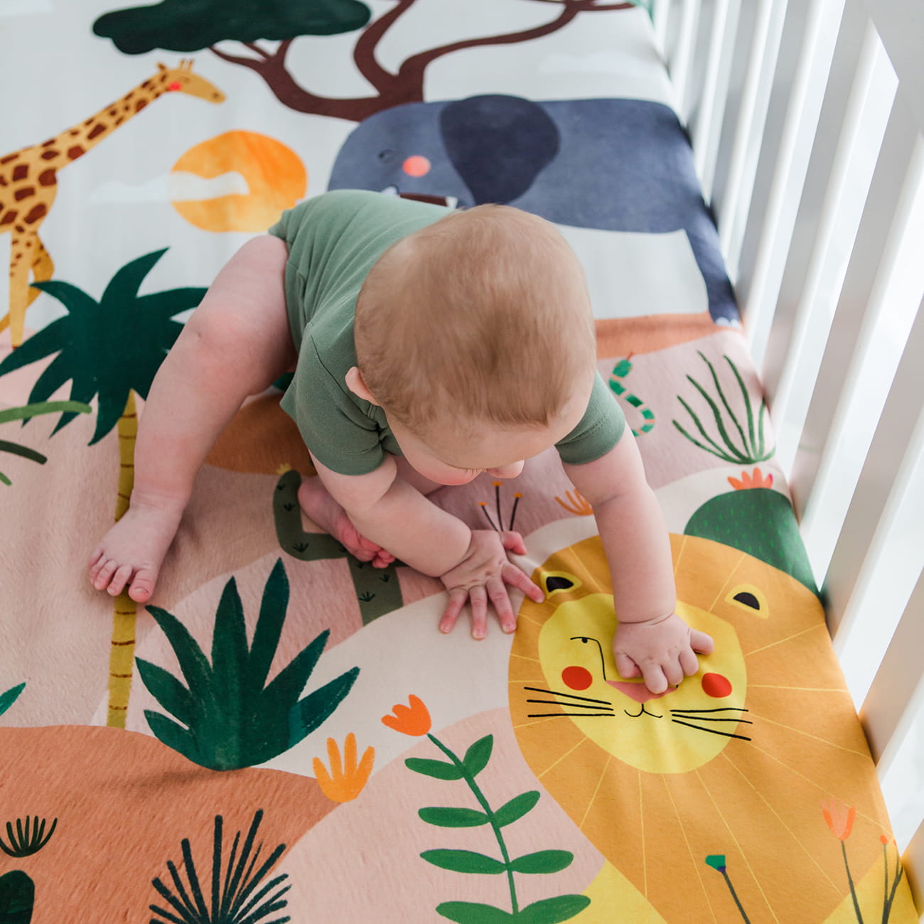 In The Savanna Mini Crib Sheet
