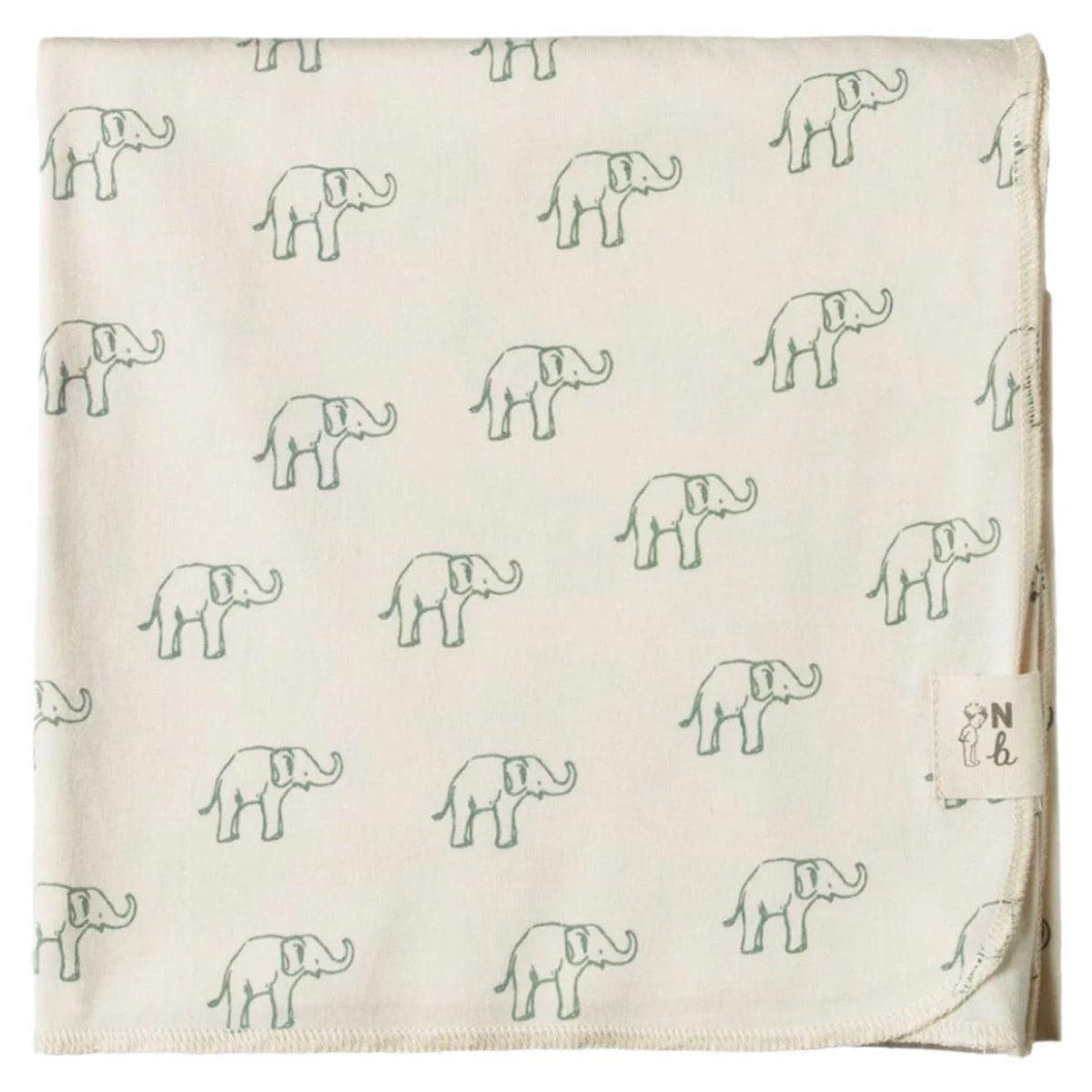 Muslin Wrap - Elephant Print