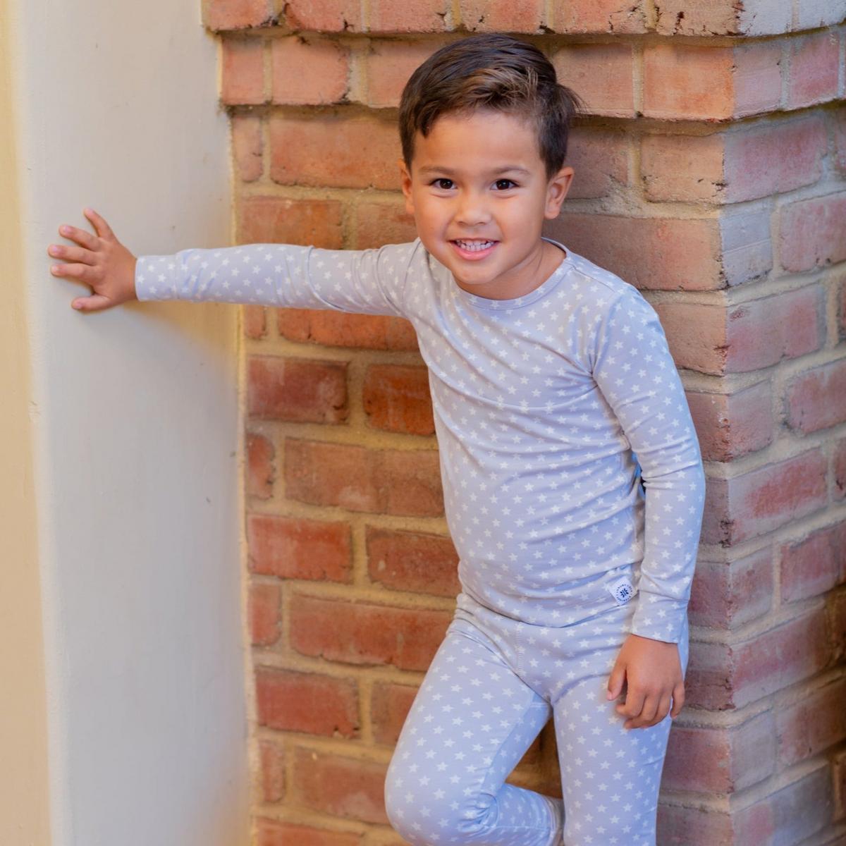 Big Kid Pajama - Stars Grey