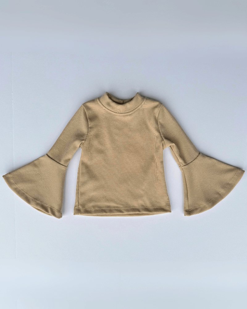 Joni Bell Sleeve Top - Almond