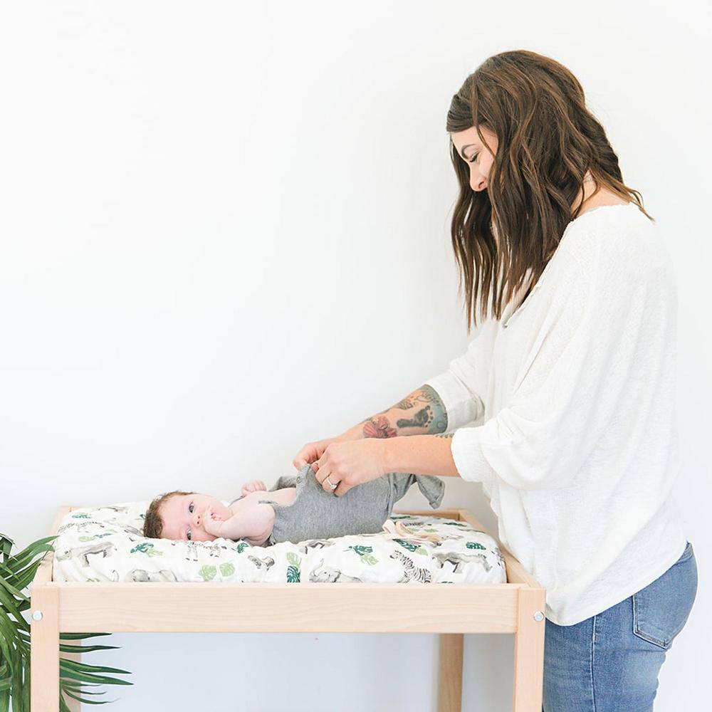 Jungle Classic Muslin Changing Pad Cover Changing Pad Cover Bebe au Lait