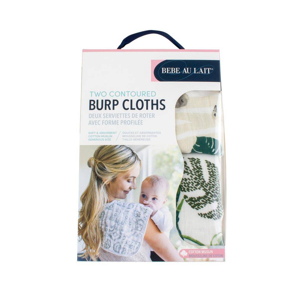 Jungle + Rainforest Classic Muslin Burp Cloths Set Burp Cloths Bebe au Lait