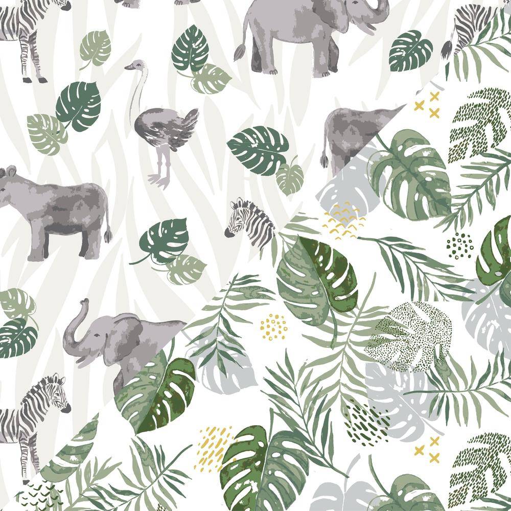 Muslin Swaddle Blanket Set Premium Cotton Jungle + Rainforest Swaddle Blanket Bebe au Lait