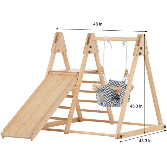 Juniper - Real Wood Folding Playset Indoor Avenlur.com