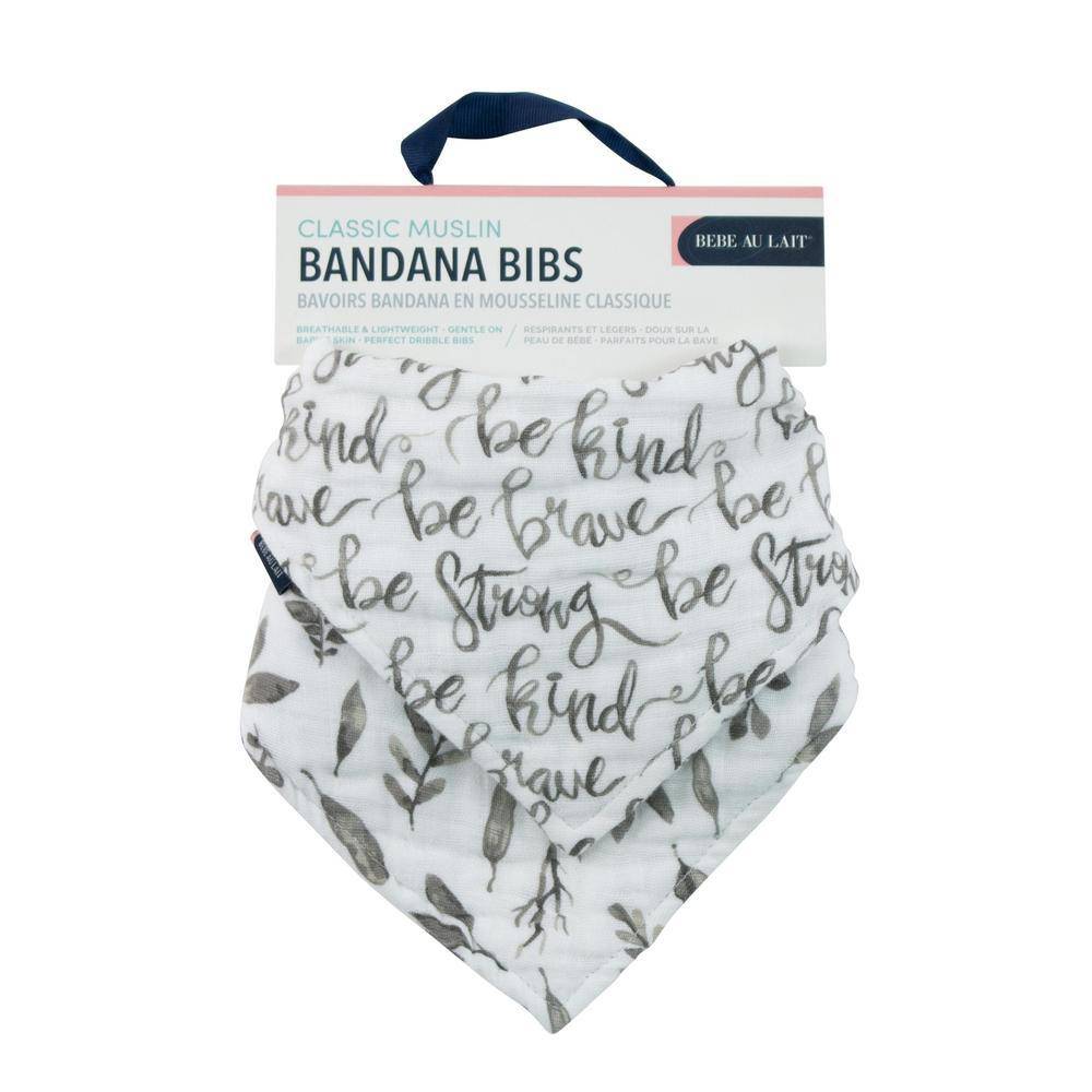 Just Be + Leaves Bandana Bib Set Bib Bebe au Lait