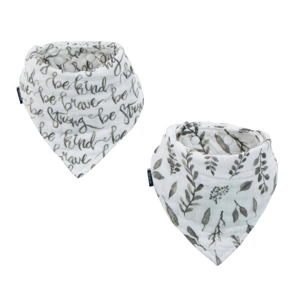 Just Be + Leaves Bandana Bib Set Bib Bebe au Lait