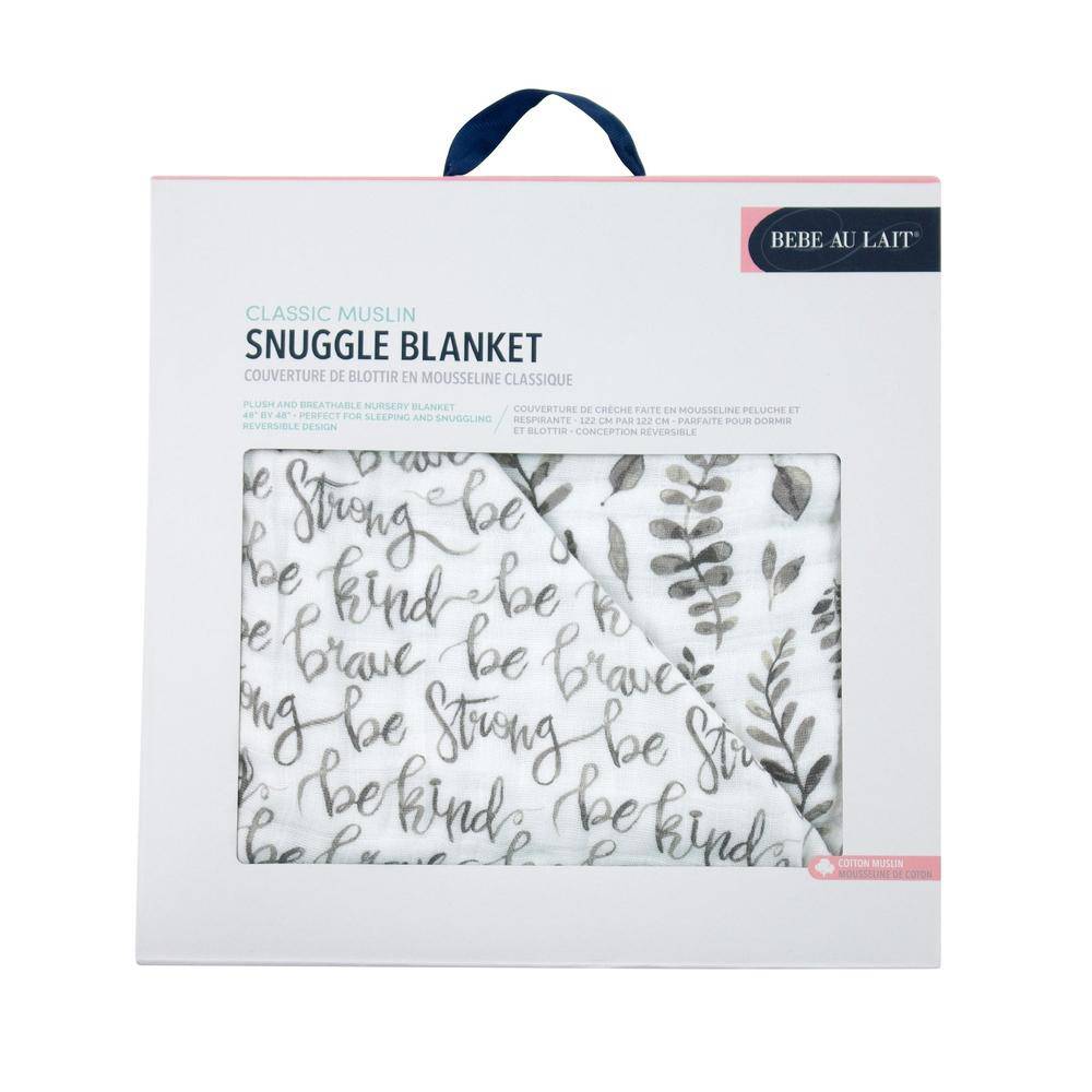 Just Be + Leaves Premium Cotton Snuggle Blanket Snuggle Blanket Bebe au Lait
