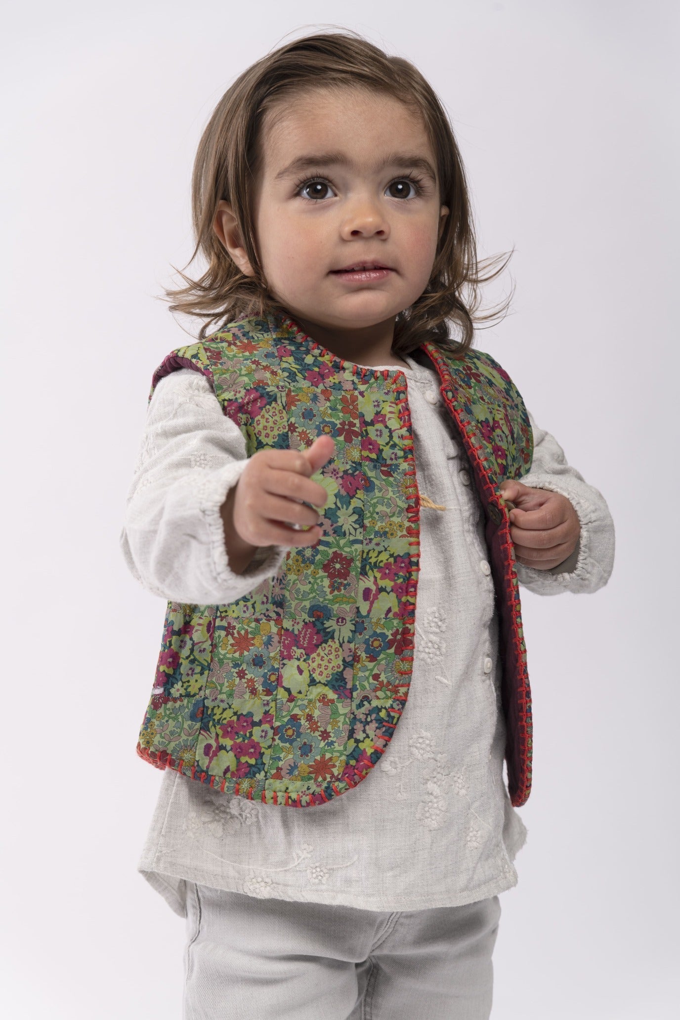 Reversible Baby Vest - Liberty Patchwork