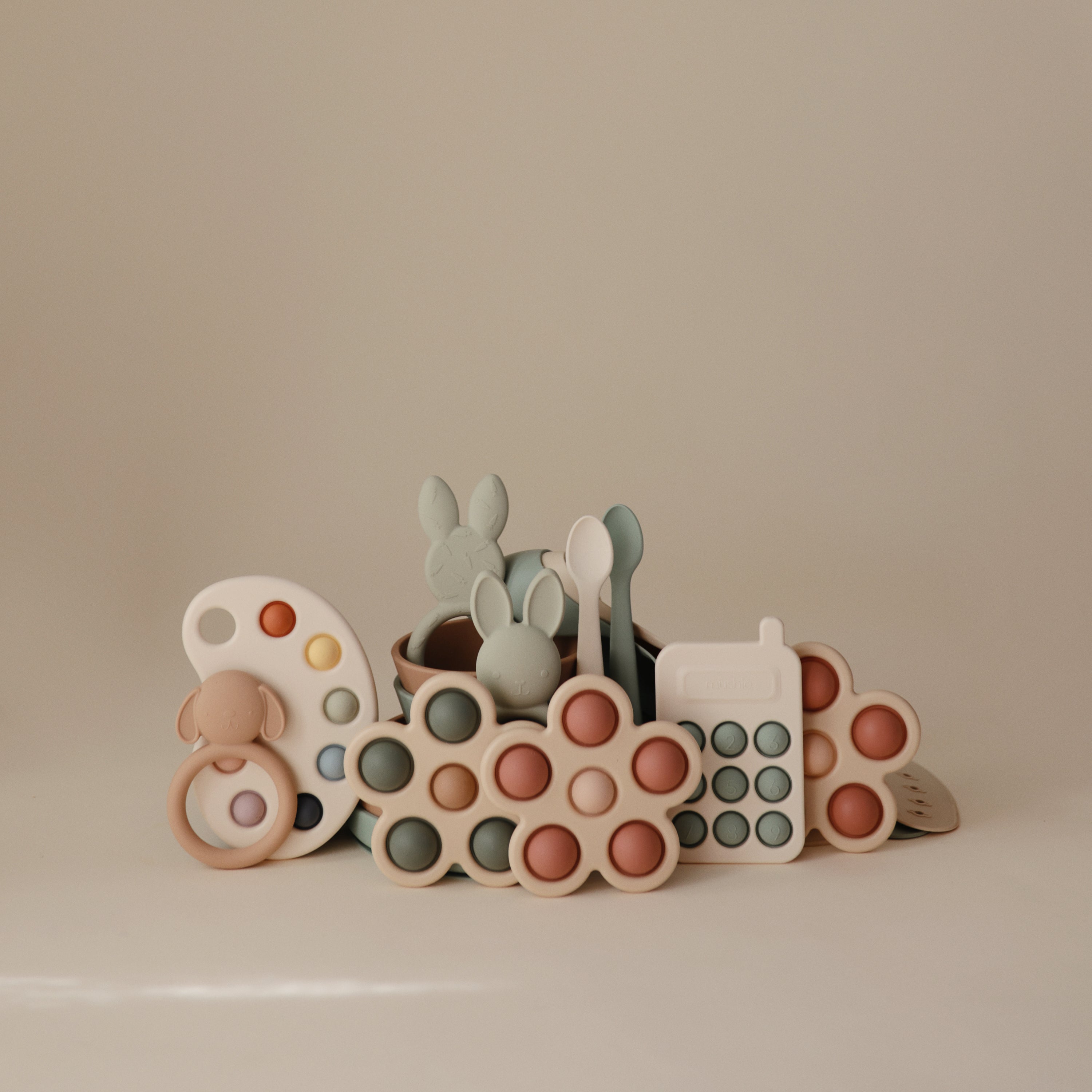 Flower Press Toy Press Toy Mushie