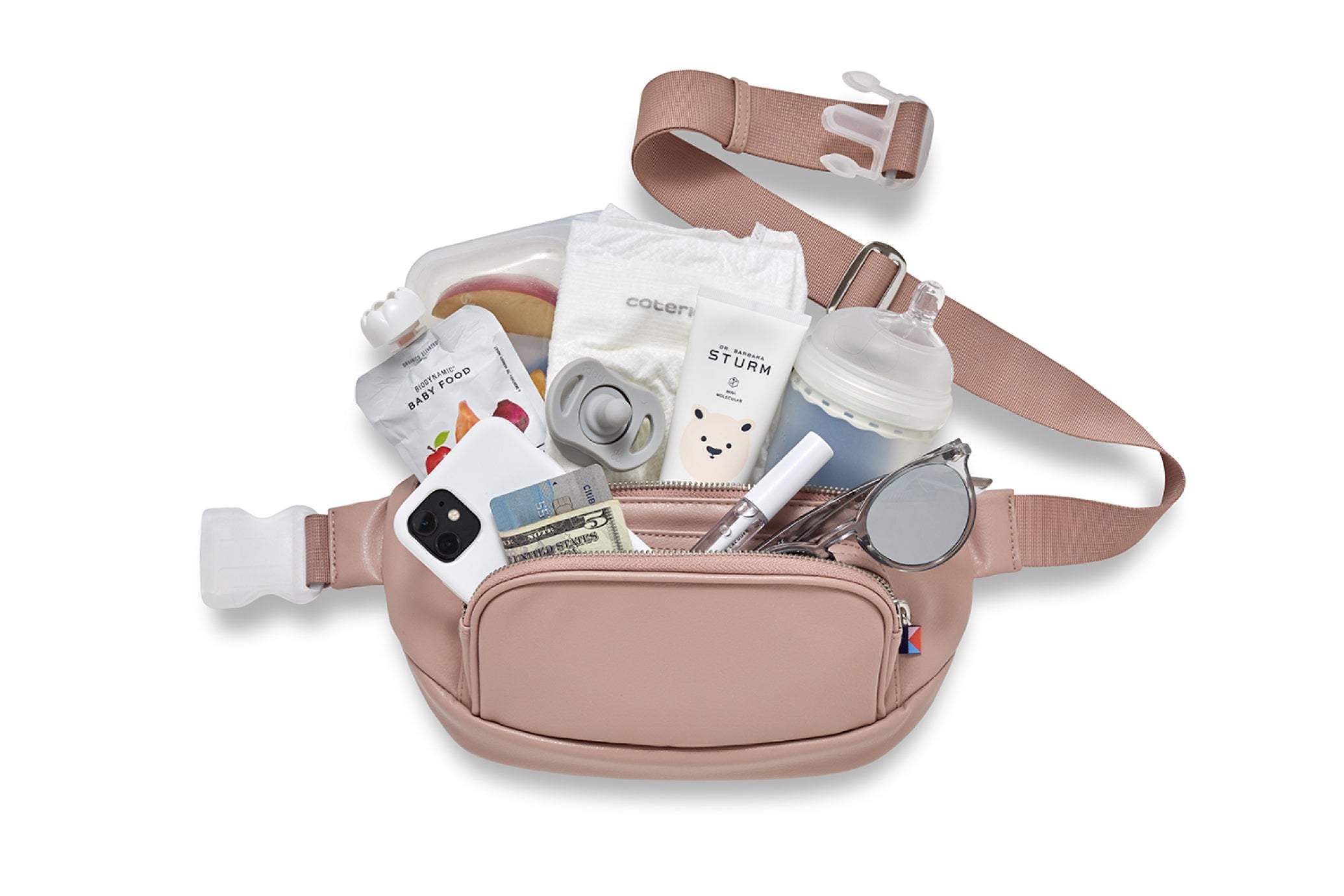 Kibou Travel Diaper Bag - Blush Diaper Bags Kibou