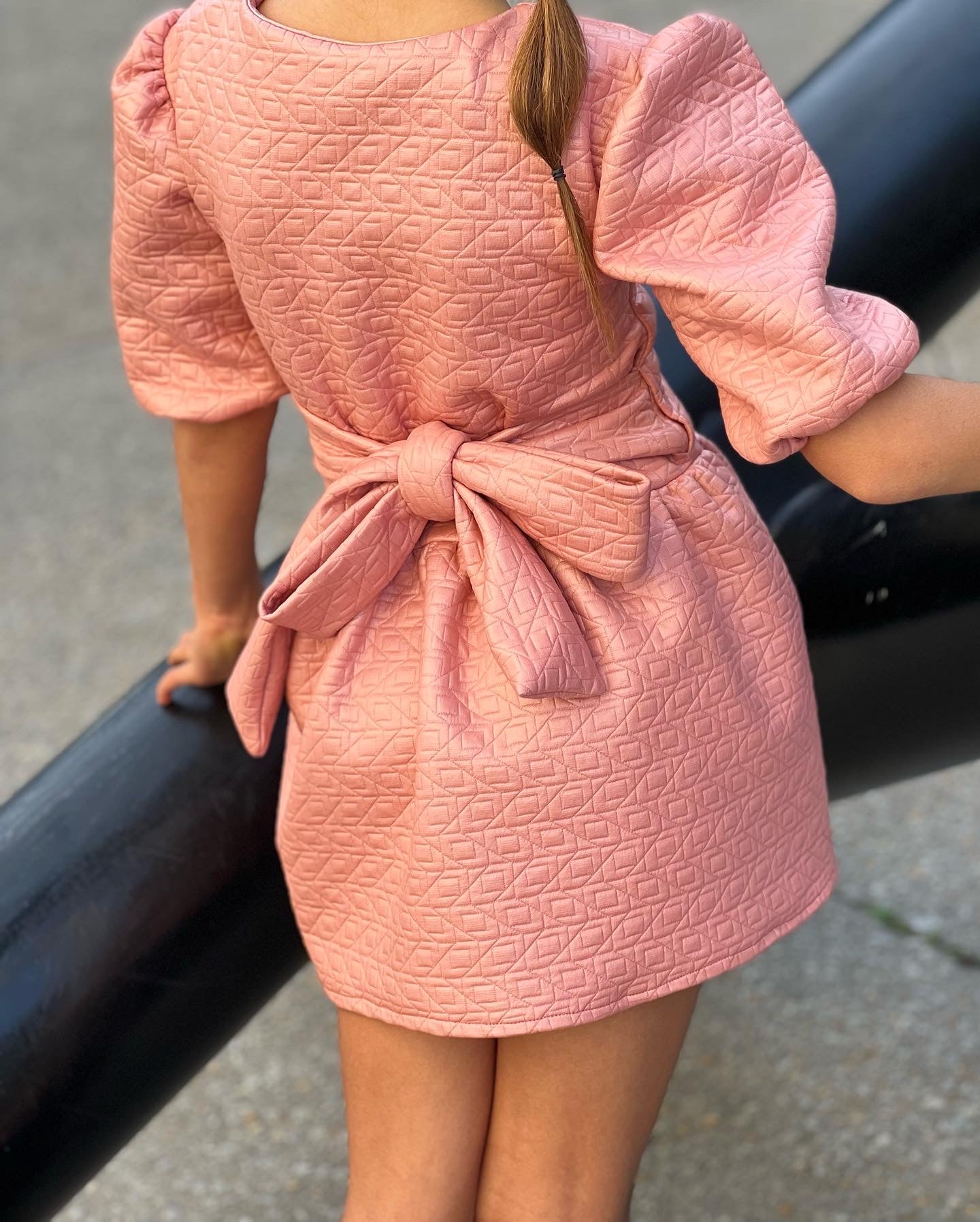 Pink Wrap Dress - Pink