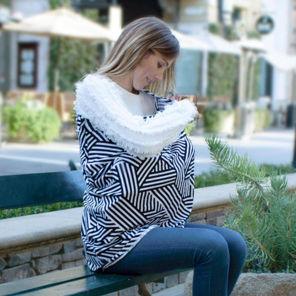Knightsbridge 5-in-1 Multi-Use Nursing Cover 5 in 1 Bebe au Lait