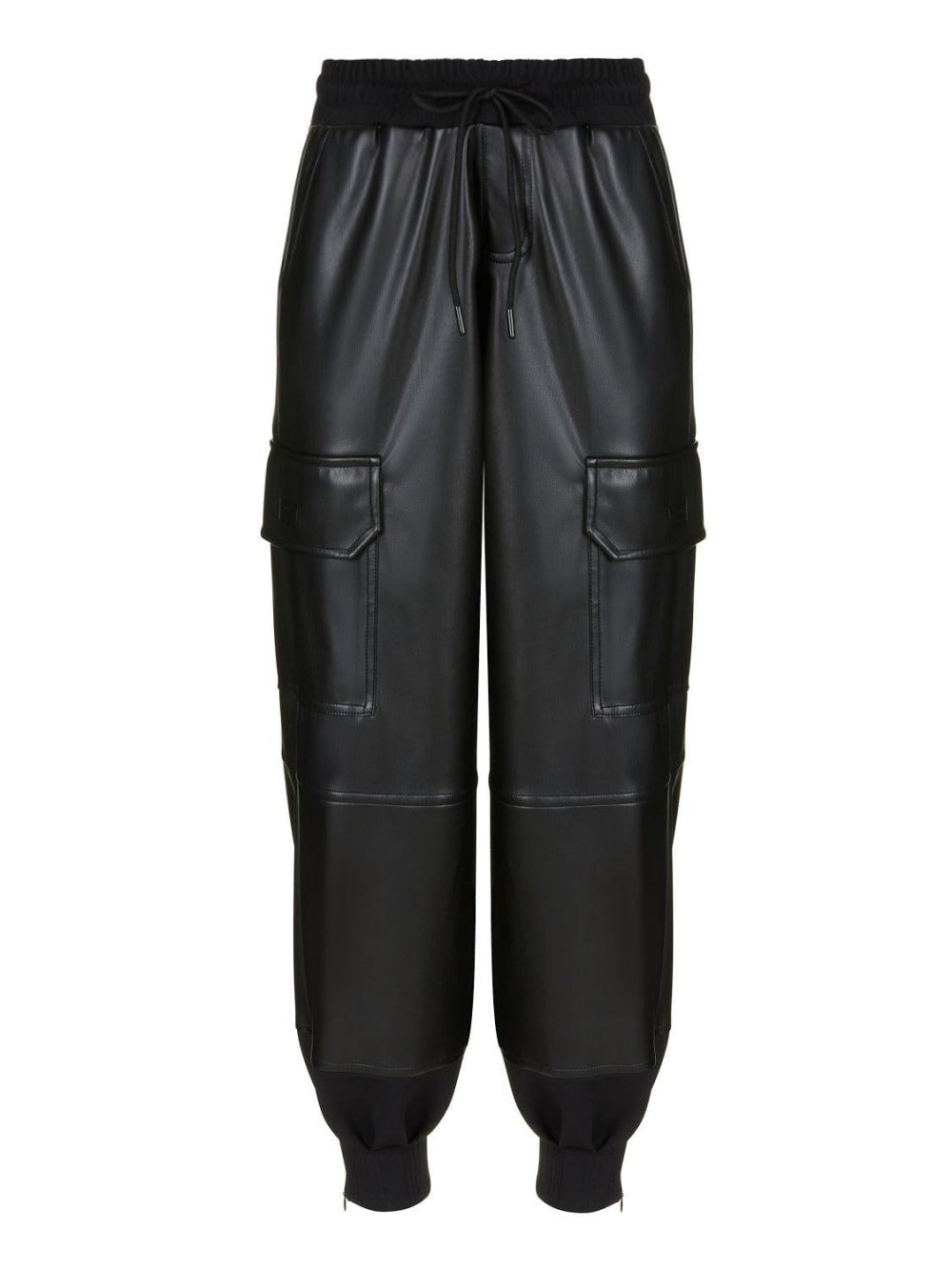 Knitted Jogging Pants - Black