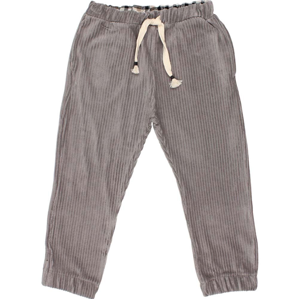 Knit Velour Pants - Elephant