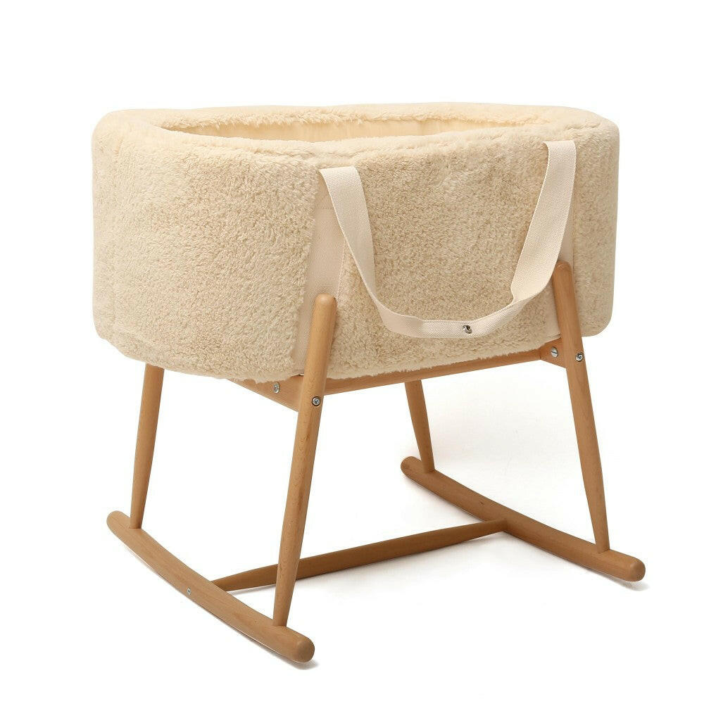 KUKO Moses Basket - Fur Baby Bed Charlie Crane