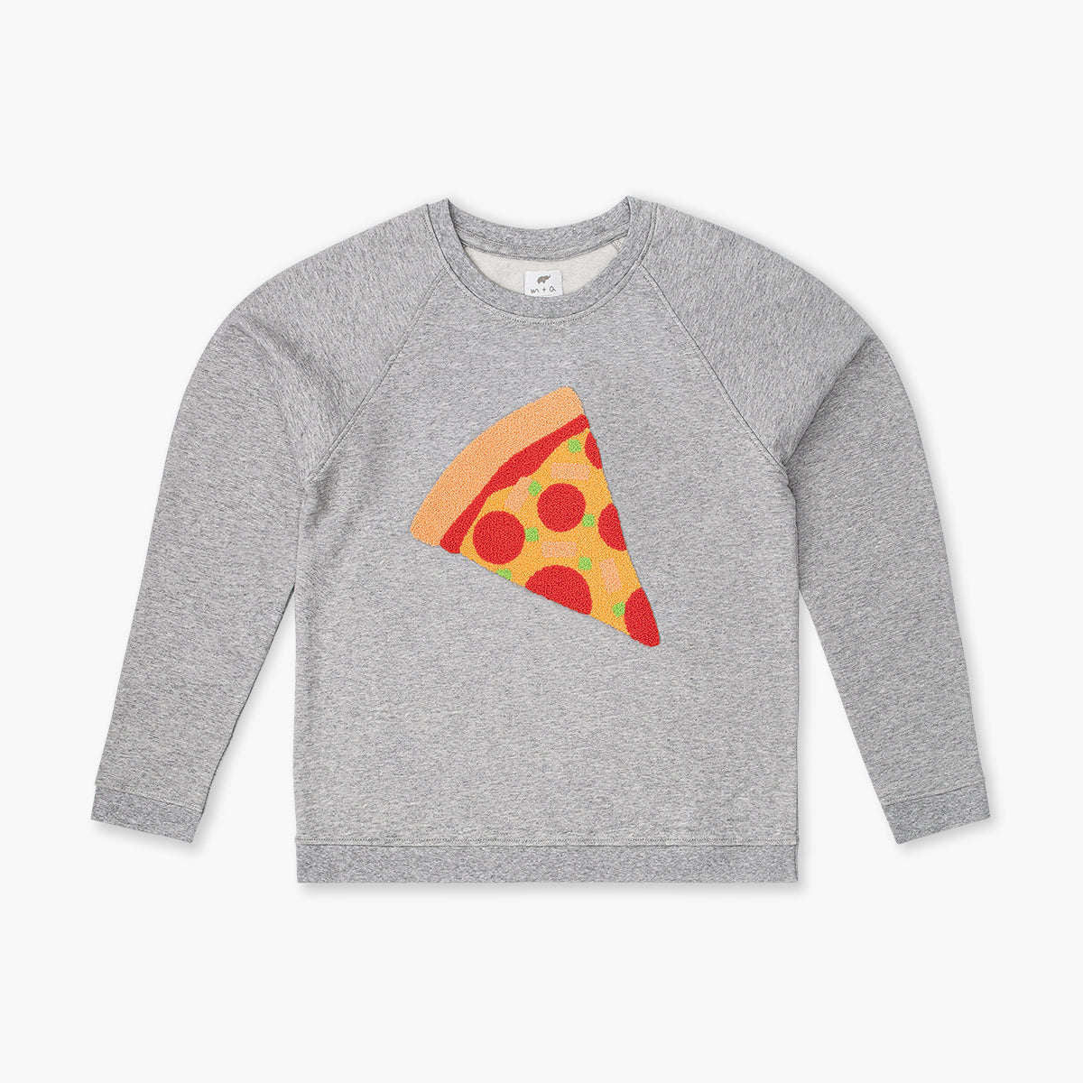 Adult Embroidered Crewneck Sweatshirt - Pizza Party