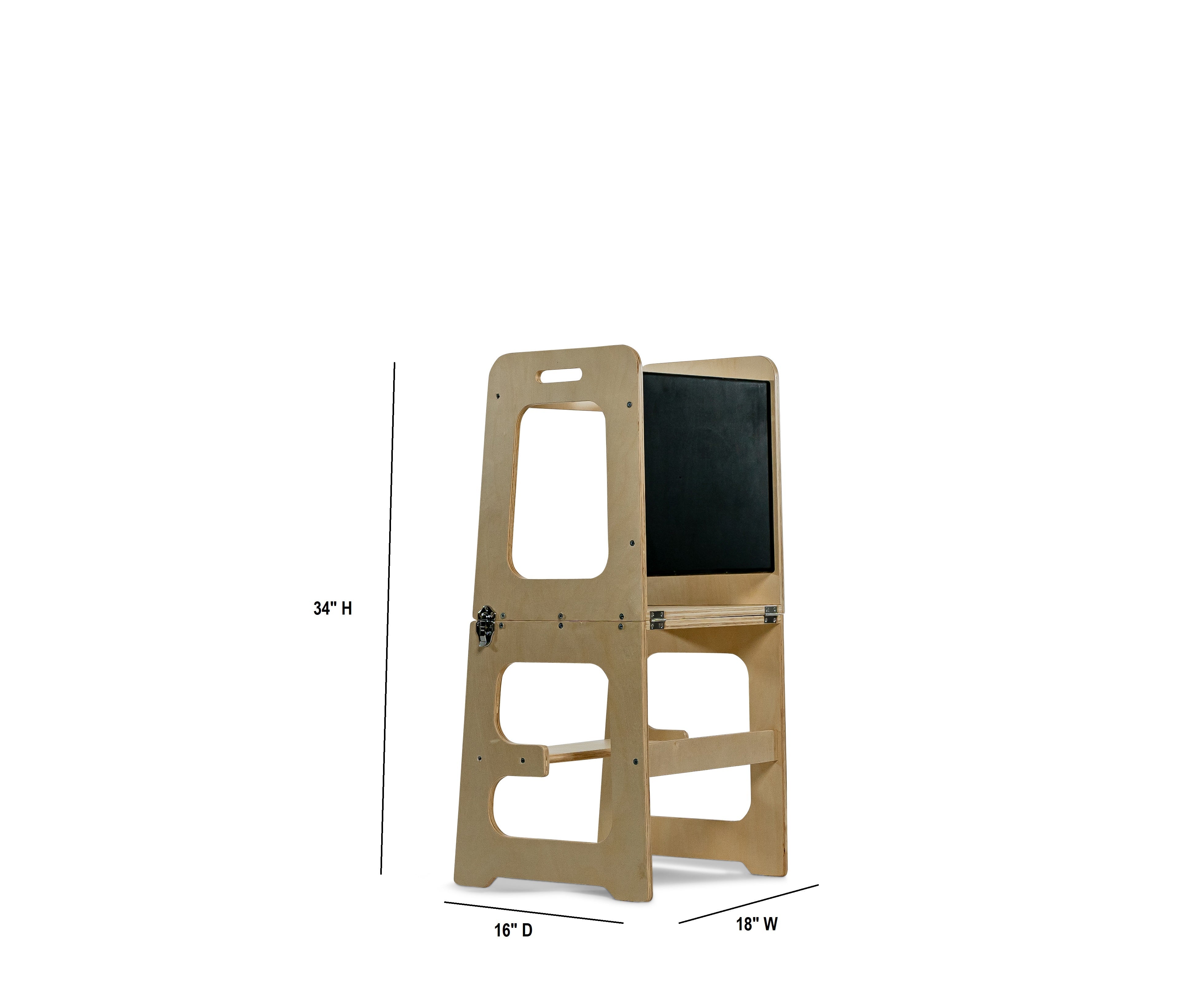 Date - 4 in 1 Kitchen Tower, Desk, Step Stool and Chalkboard Indoor Avenlur.com