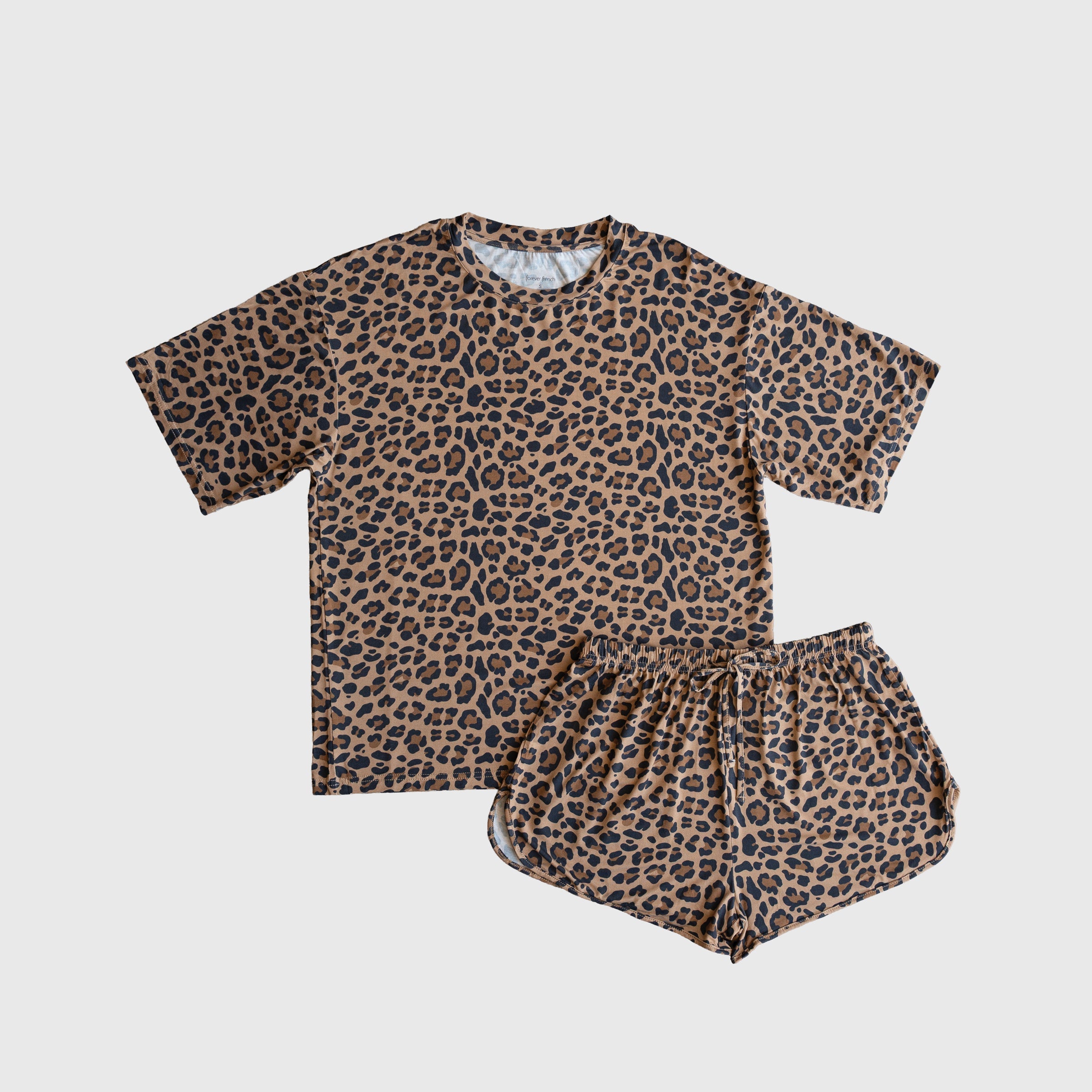 Women's Bamboo Short Set | Leopard