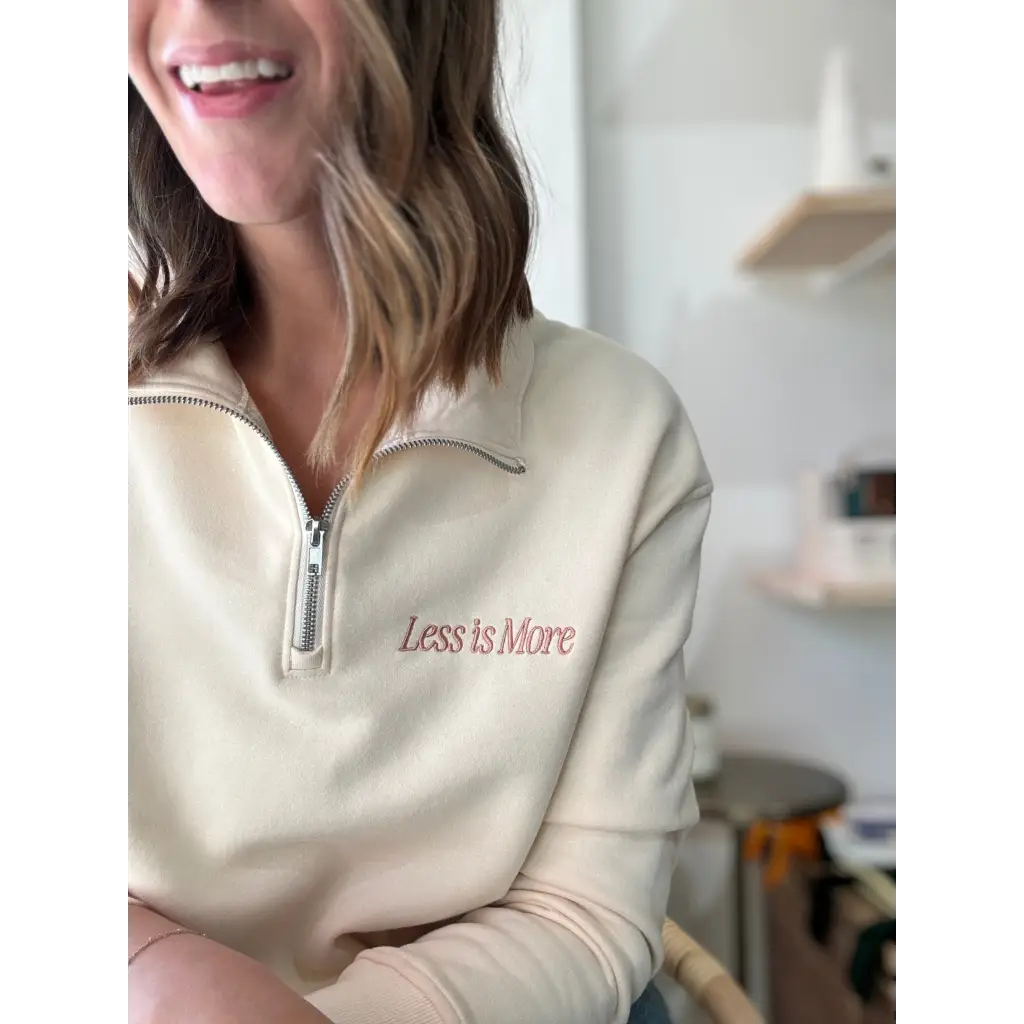 Less is More Embroidered Pullover