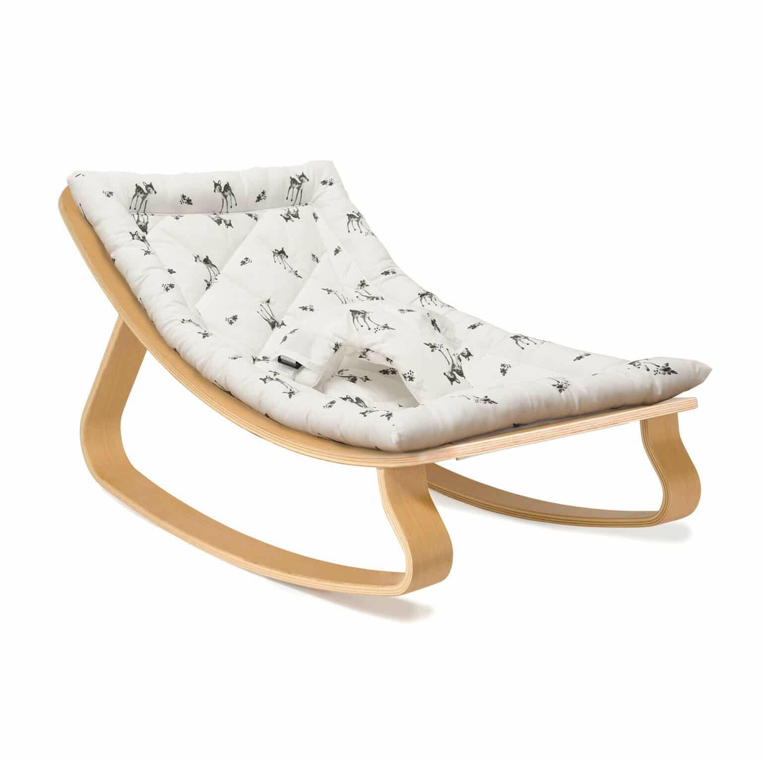 LEVO Beech Wood Baby Rocker Nursery Furniture Charlie Crane