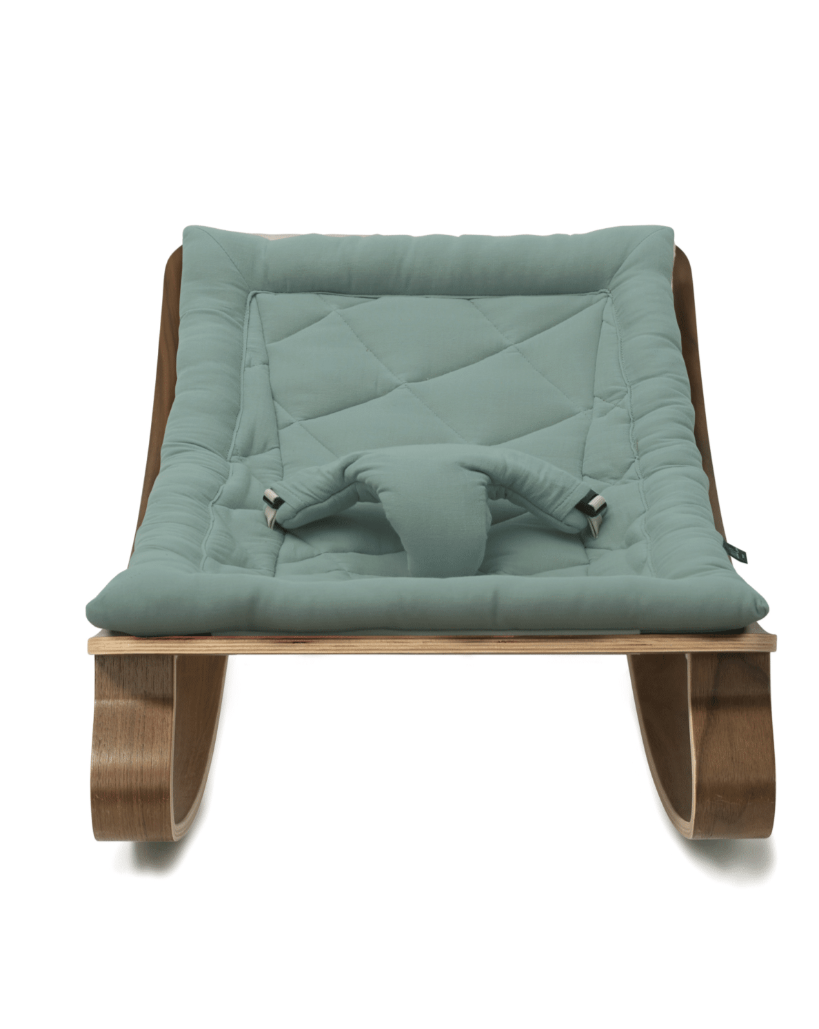 LEVO Walnut Wood Baby Rocker Nursery Furniture Charlie Crane