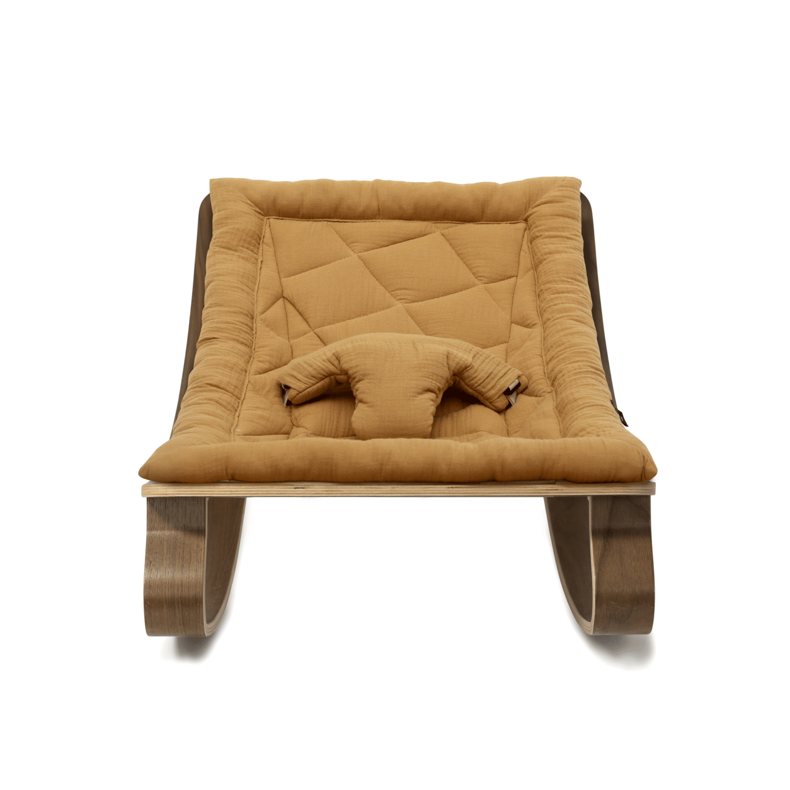 LEVO Walnut Wood Baby Rocker Nursery Furniture Charlie Crane