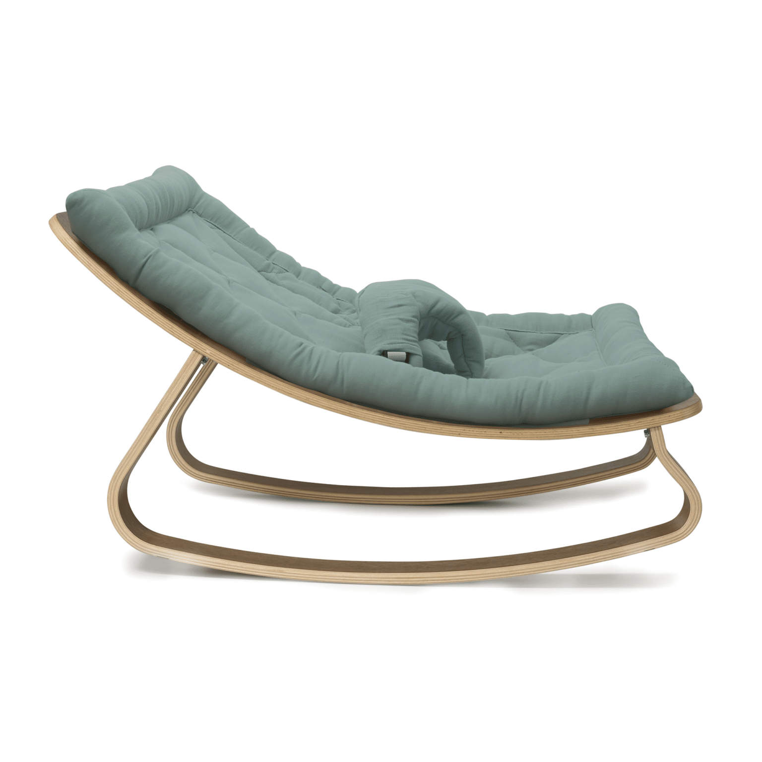 LEVO Walnut Wood Baby Rocker Nursery Furniture Charlie Crane