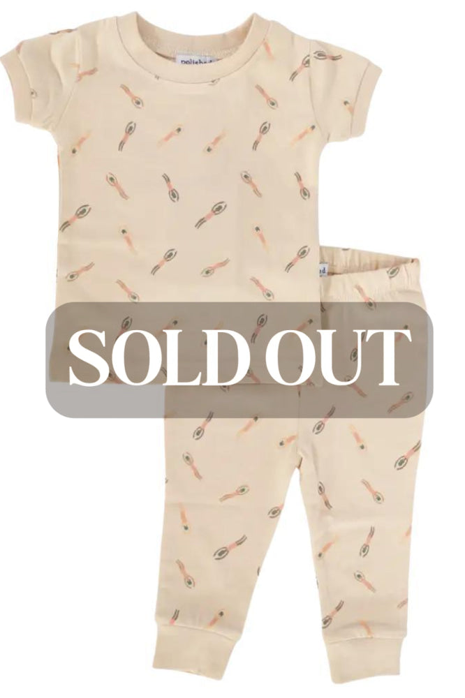 Little Swimmers Kids Pajama Set - Sunkiss