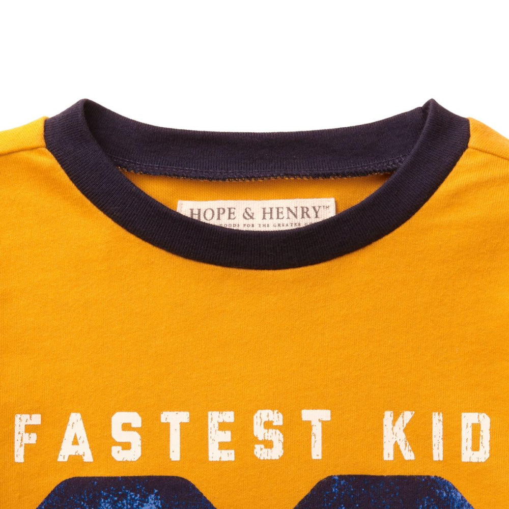 Long Sleeve Graphic Tee - Gold