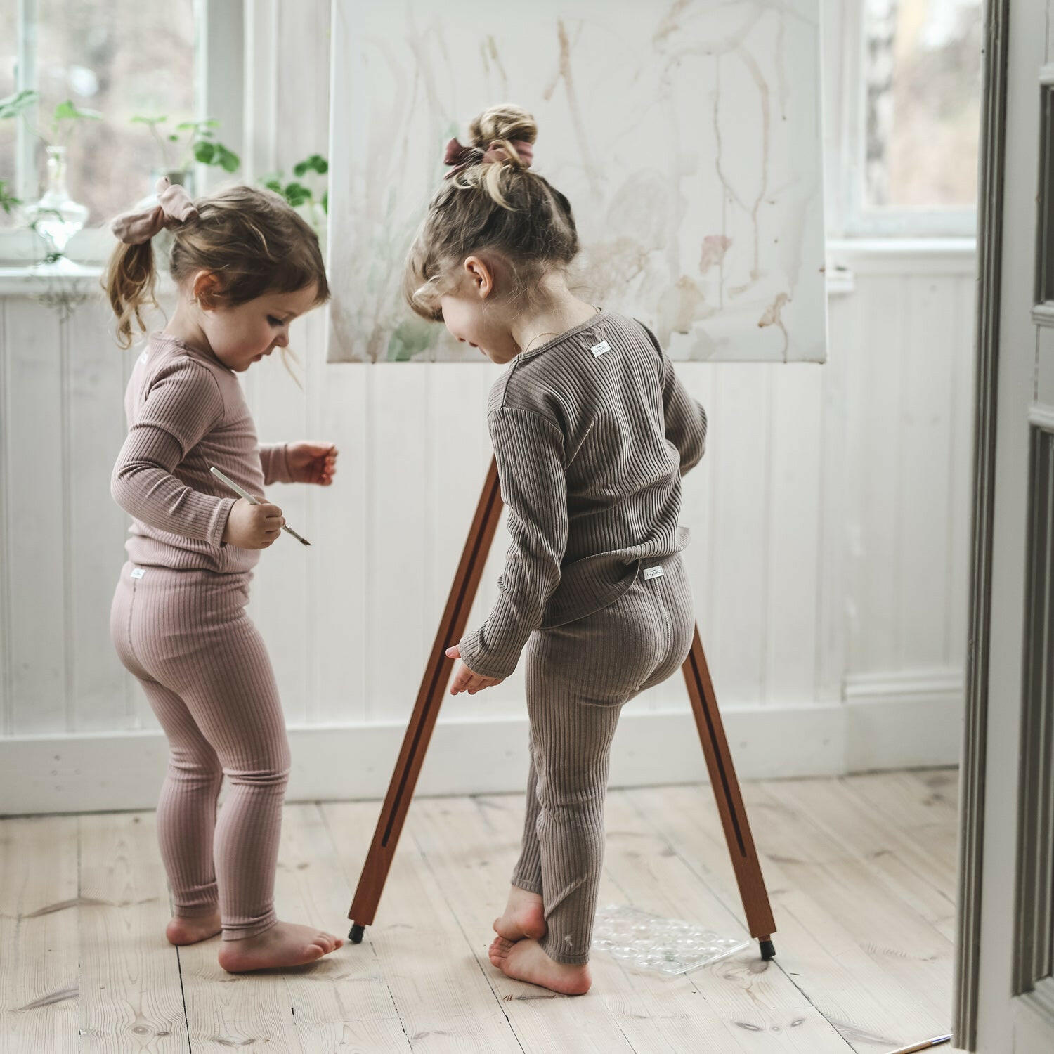 The Long Sleeve Tee - Taupe Long Sleeve Tee Lovely Littles