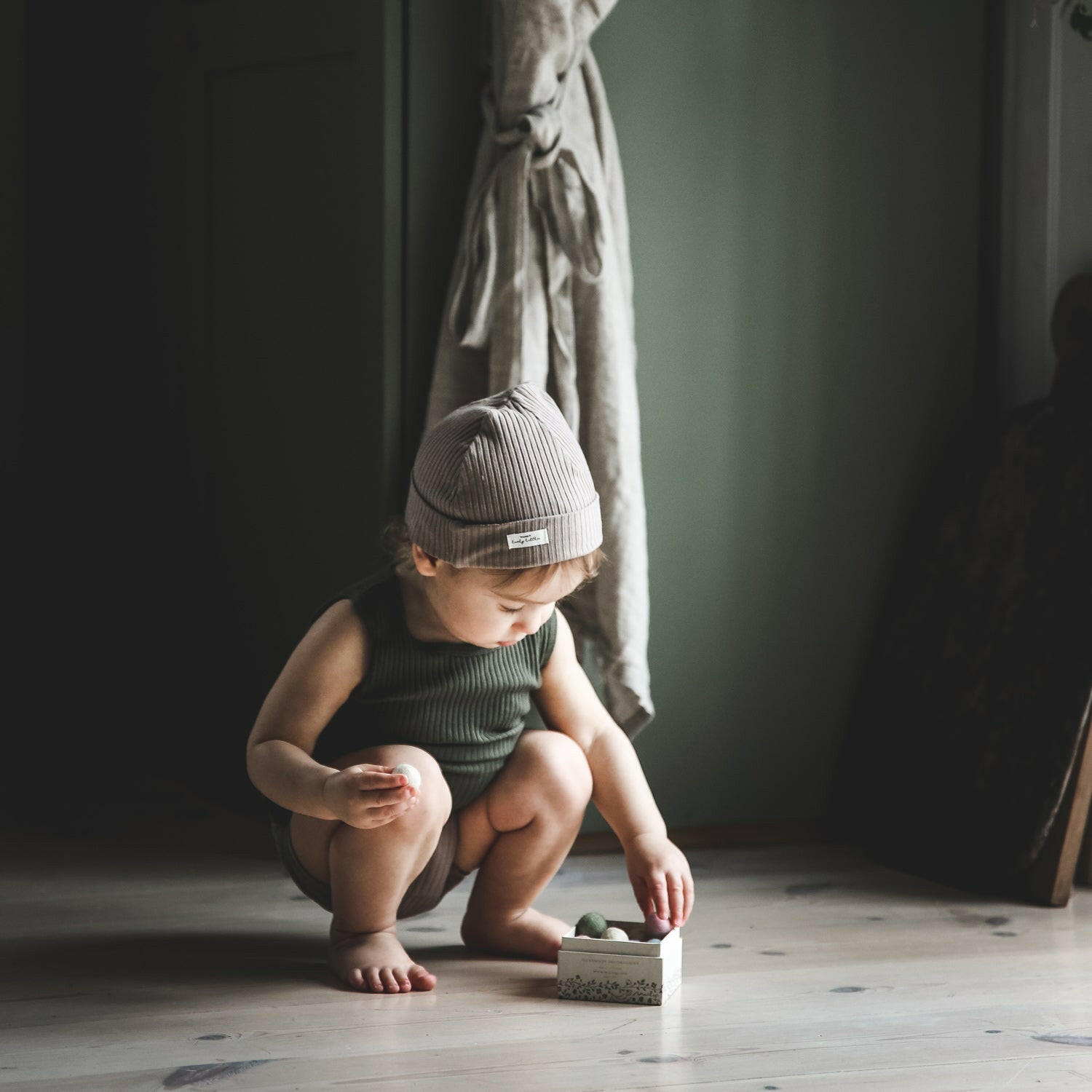 The Tank Onesie - Moss Tank Onesie Lovely Littles