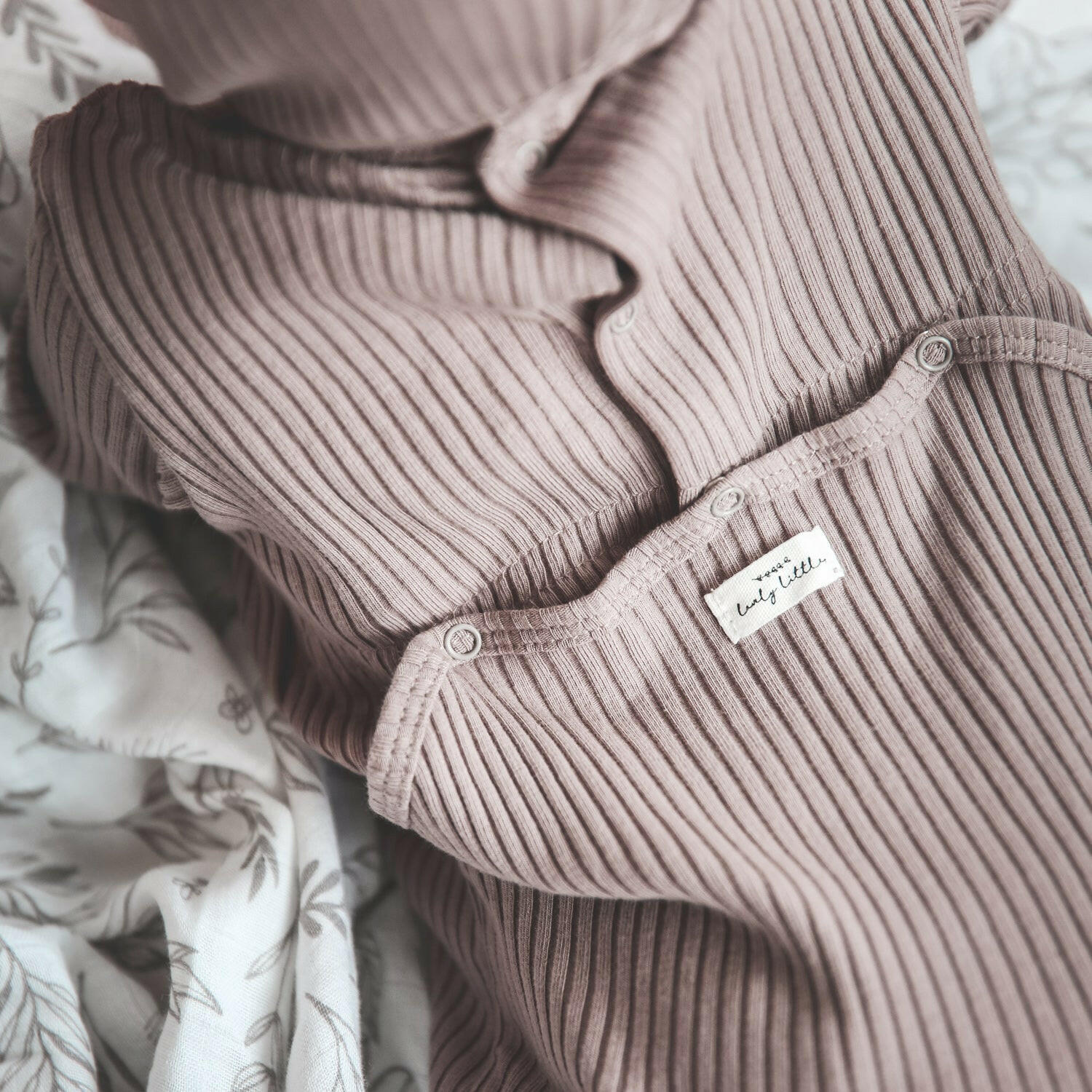 The Romper - Mauve Back Snap Romper Lovely Littles