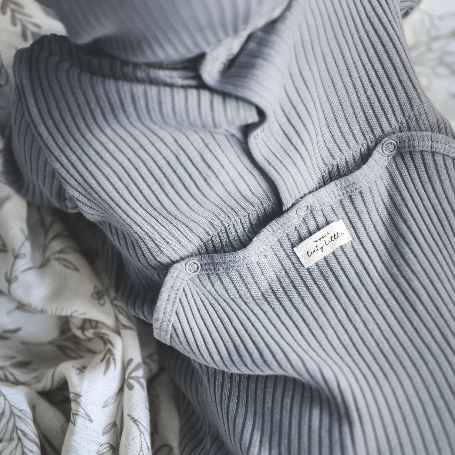 The Romper - Slate Back Snap Romper Lovely Littles