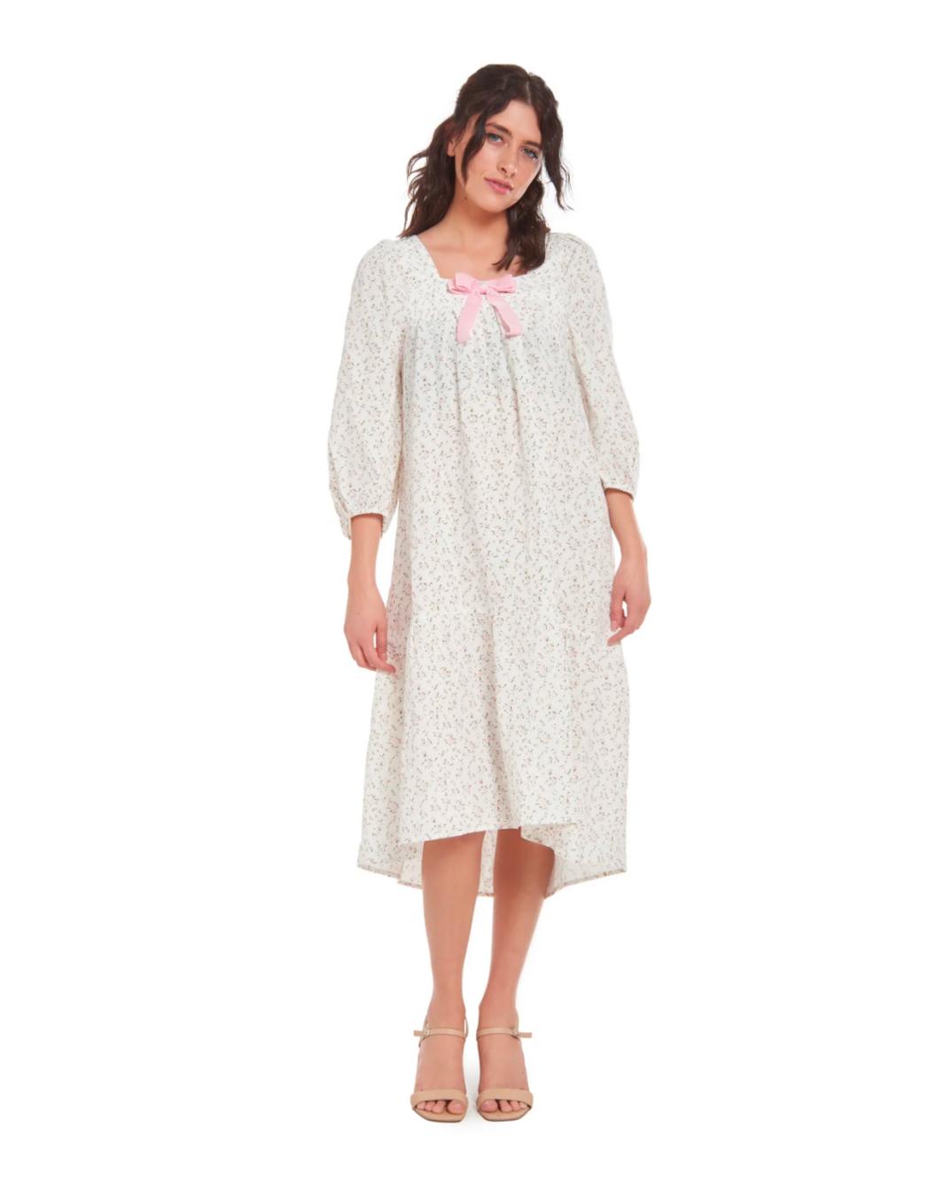 Cecilia Floral Dress - Light Pink