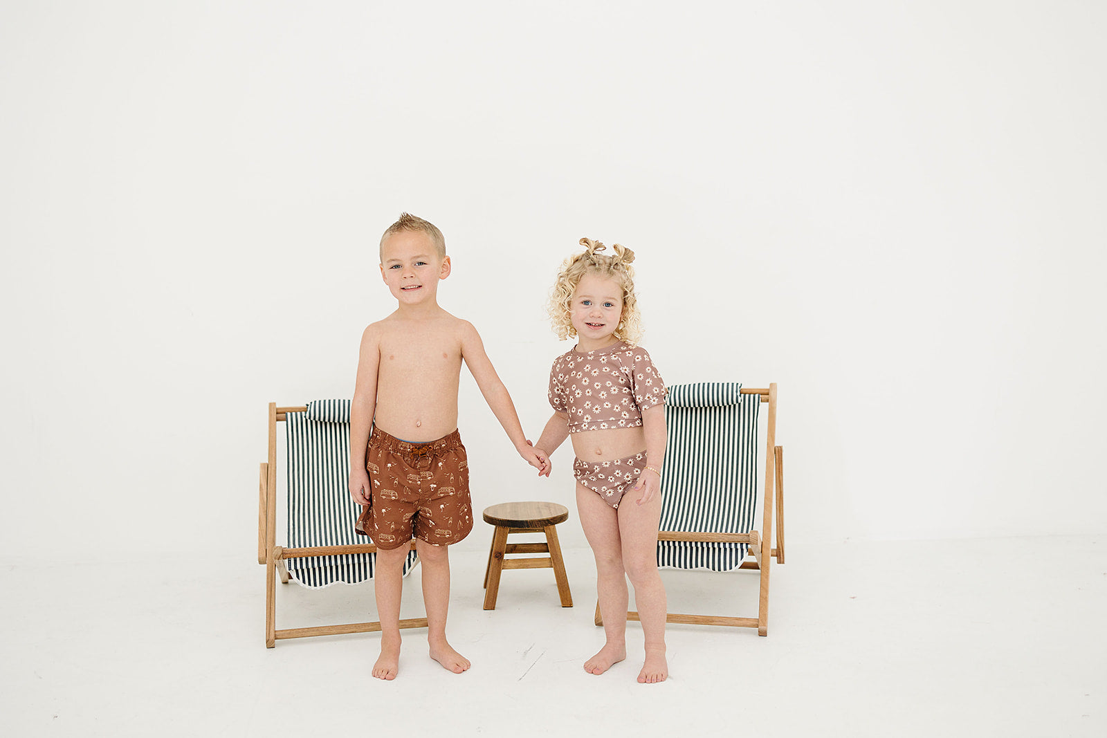 Dark Rust Surf Swim Shorts Mebie Baby