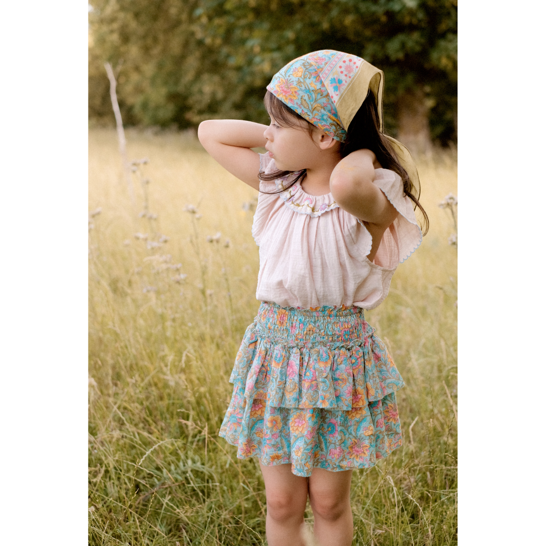 Roumia Skirt - Blue Green