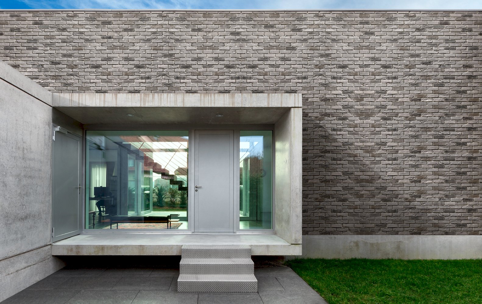 Loft Smoke Manufactured Stone Handmade Brick Veneer - Livfloors Collection
