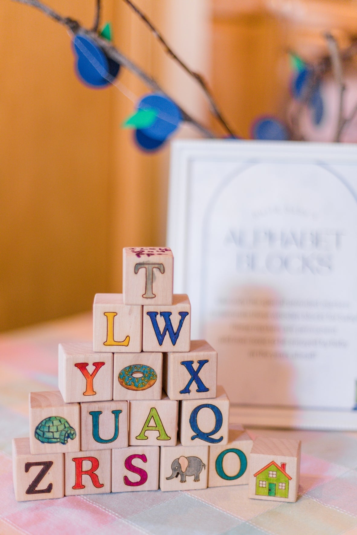 Maple ABC Block Set Blocks Bannor Toys