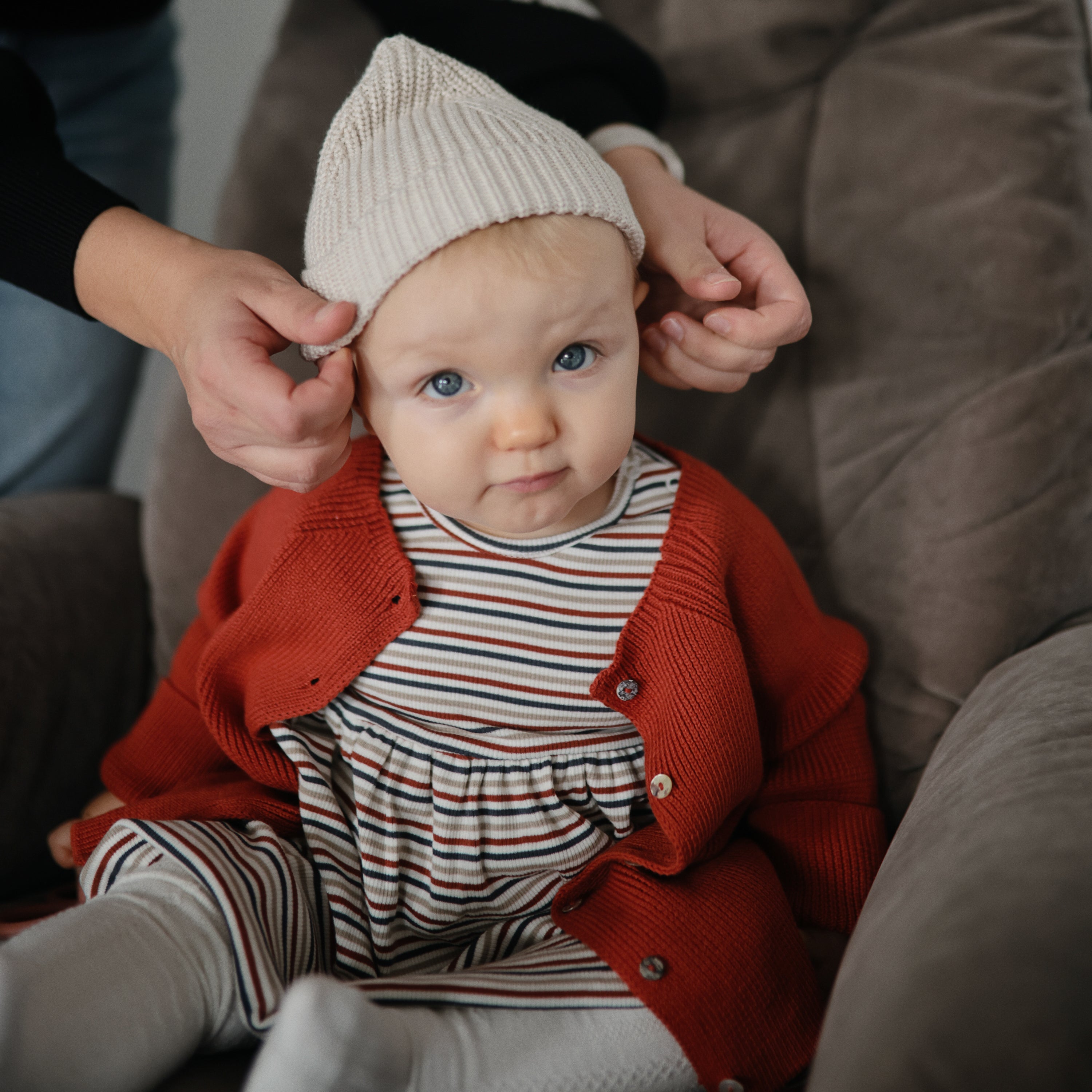 Chunky Knit Beanie Baby Clothes Mushie